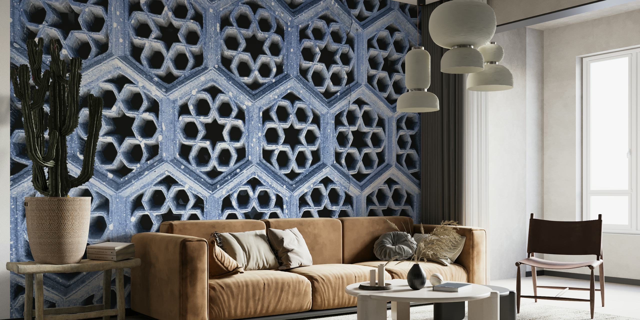 Blue Morocco wallpaper