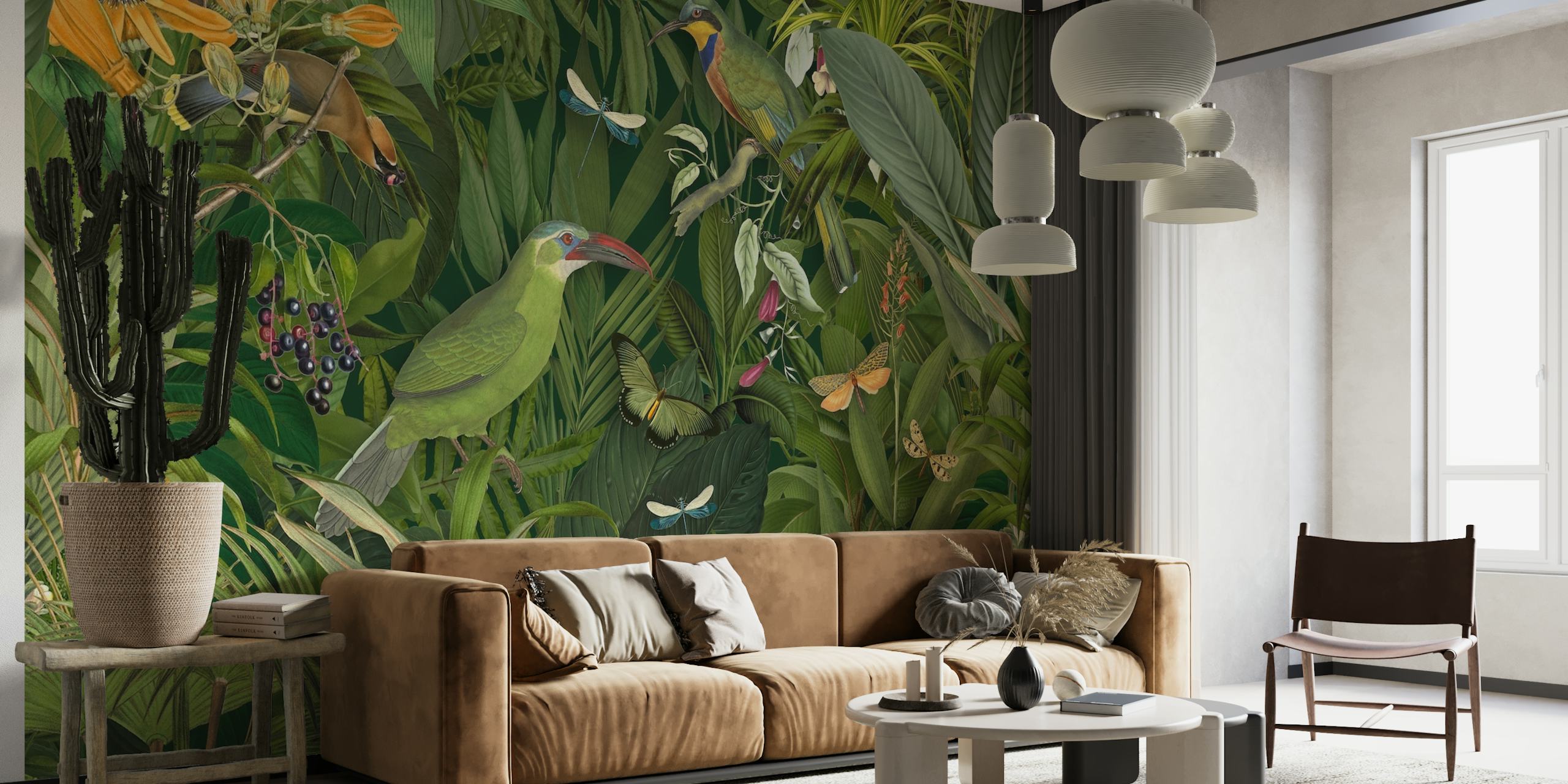 Emerald Jungle Paradise wallpaper