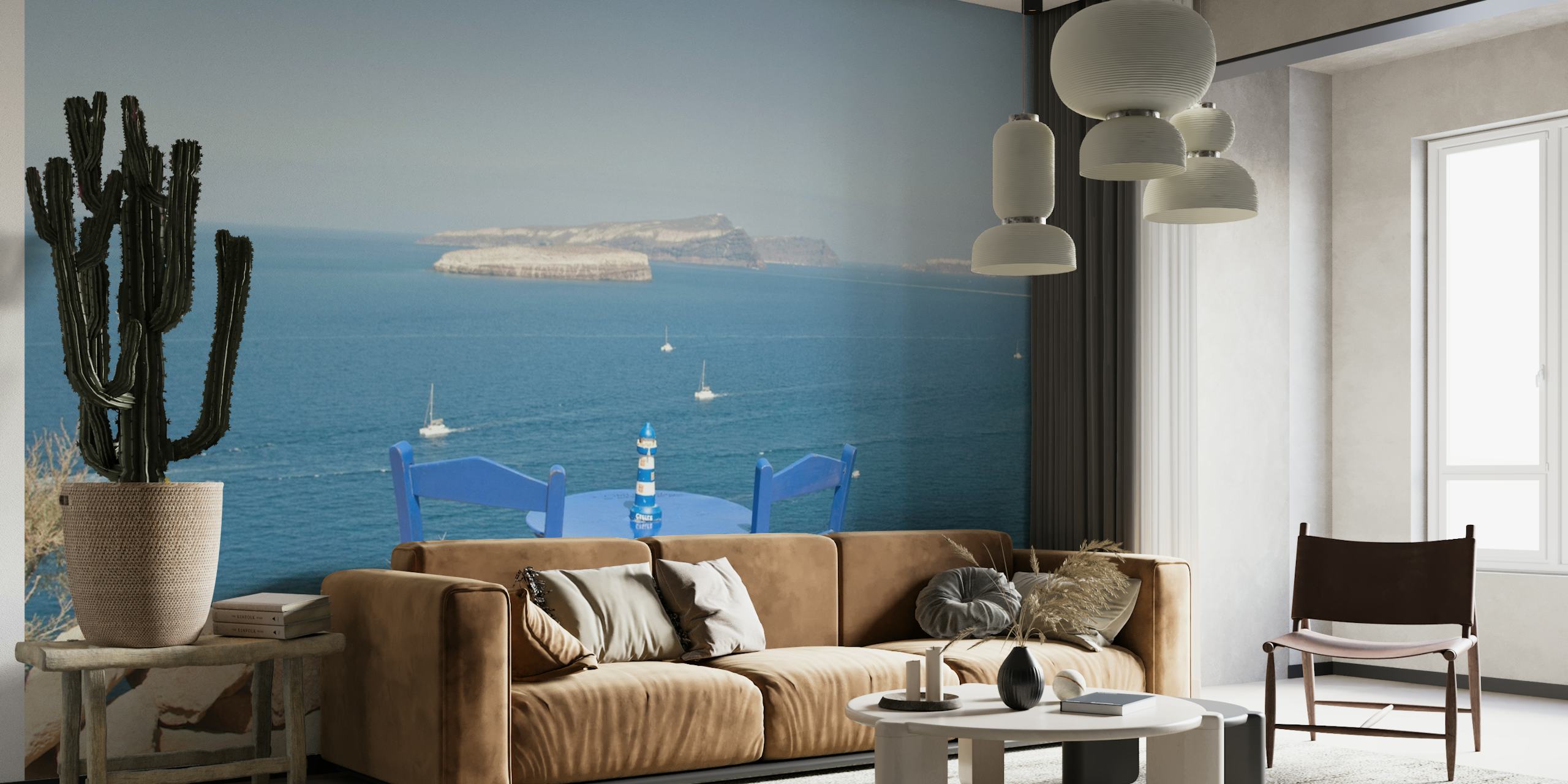Santorini Ocean View 1 wallpaper