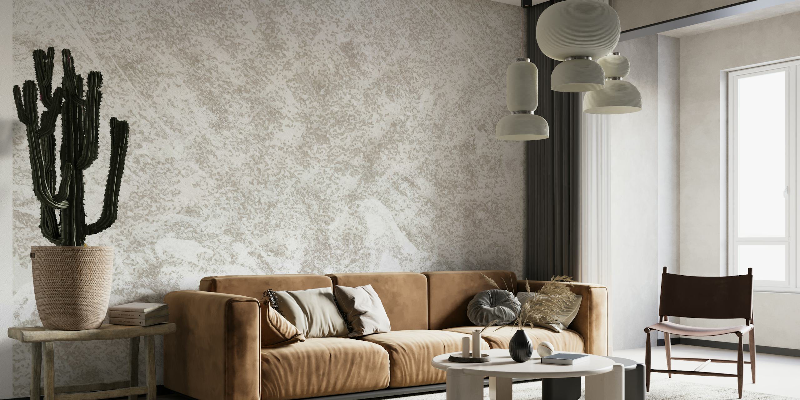 Texture Creme Sand wallpaper in a room