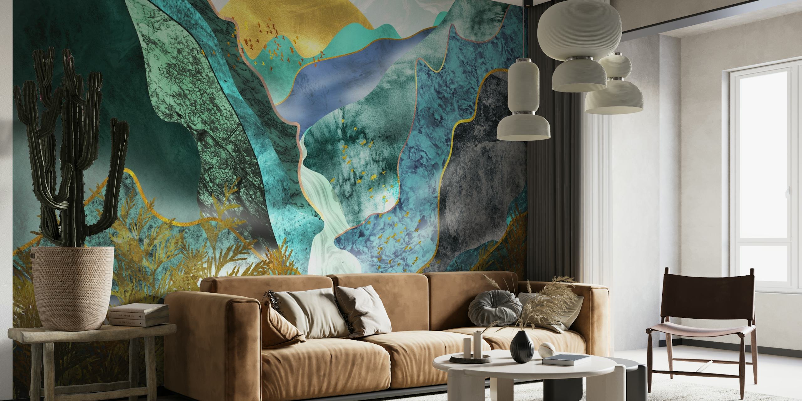 Turquoise Valleys wallpaper