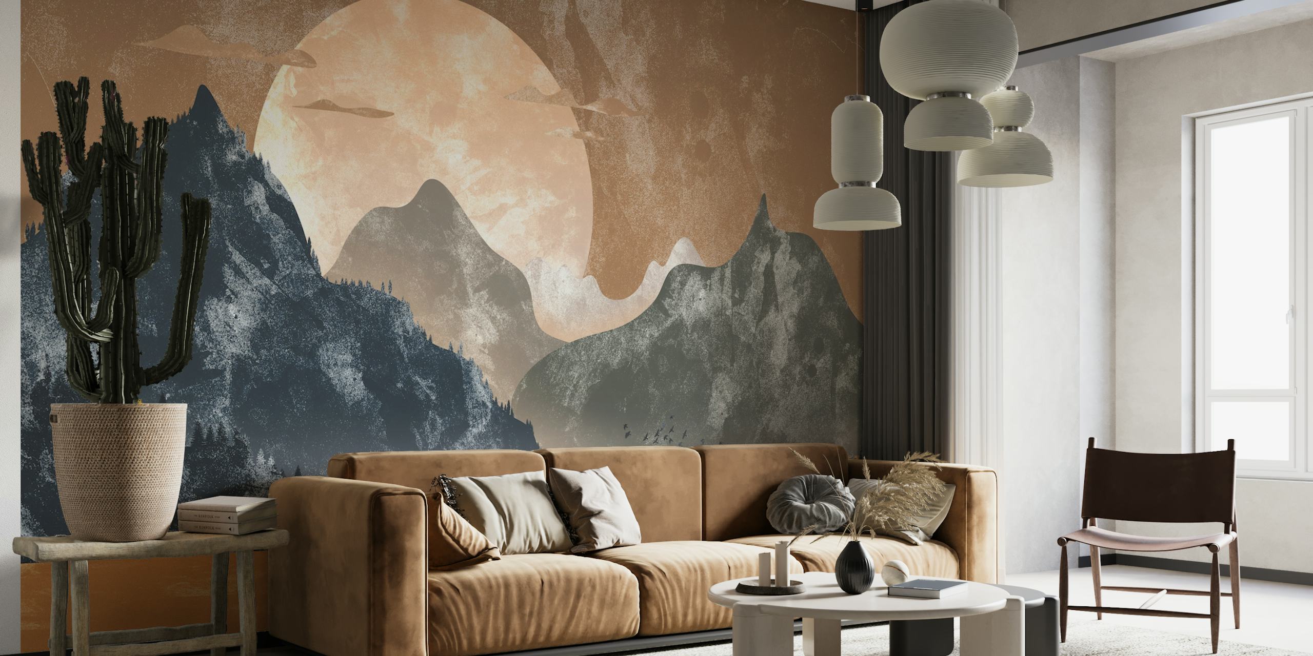 The gray mountains wallpaper