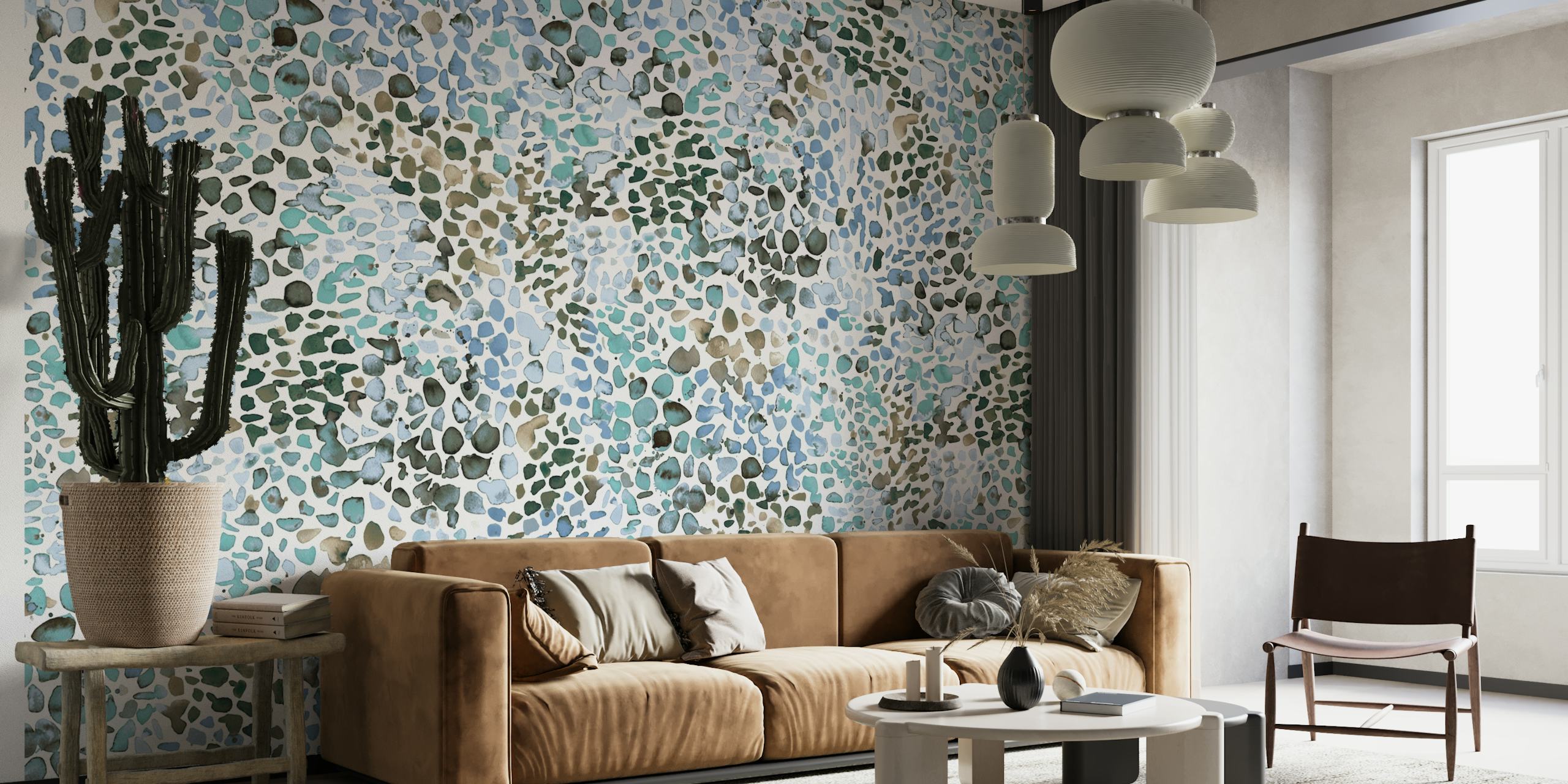 Speckled Texture Blue wallpaper