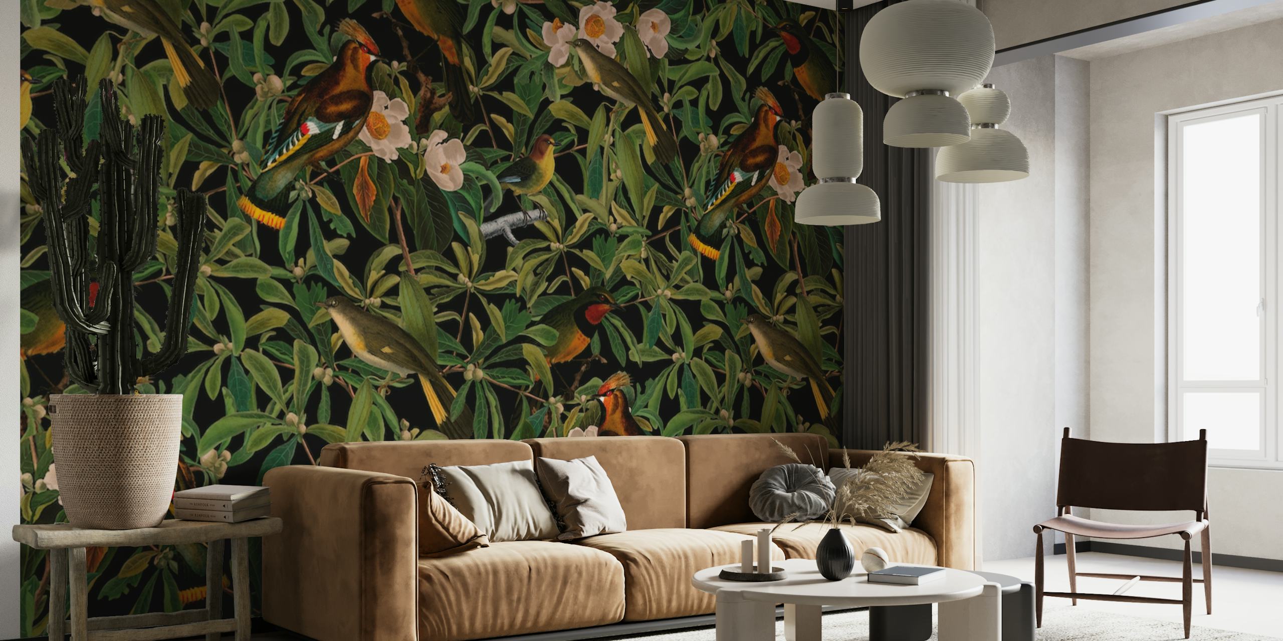 Tropical Bird Night Jungle 18 wallpaper