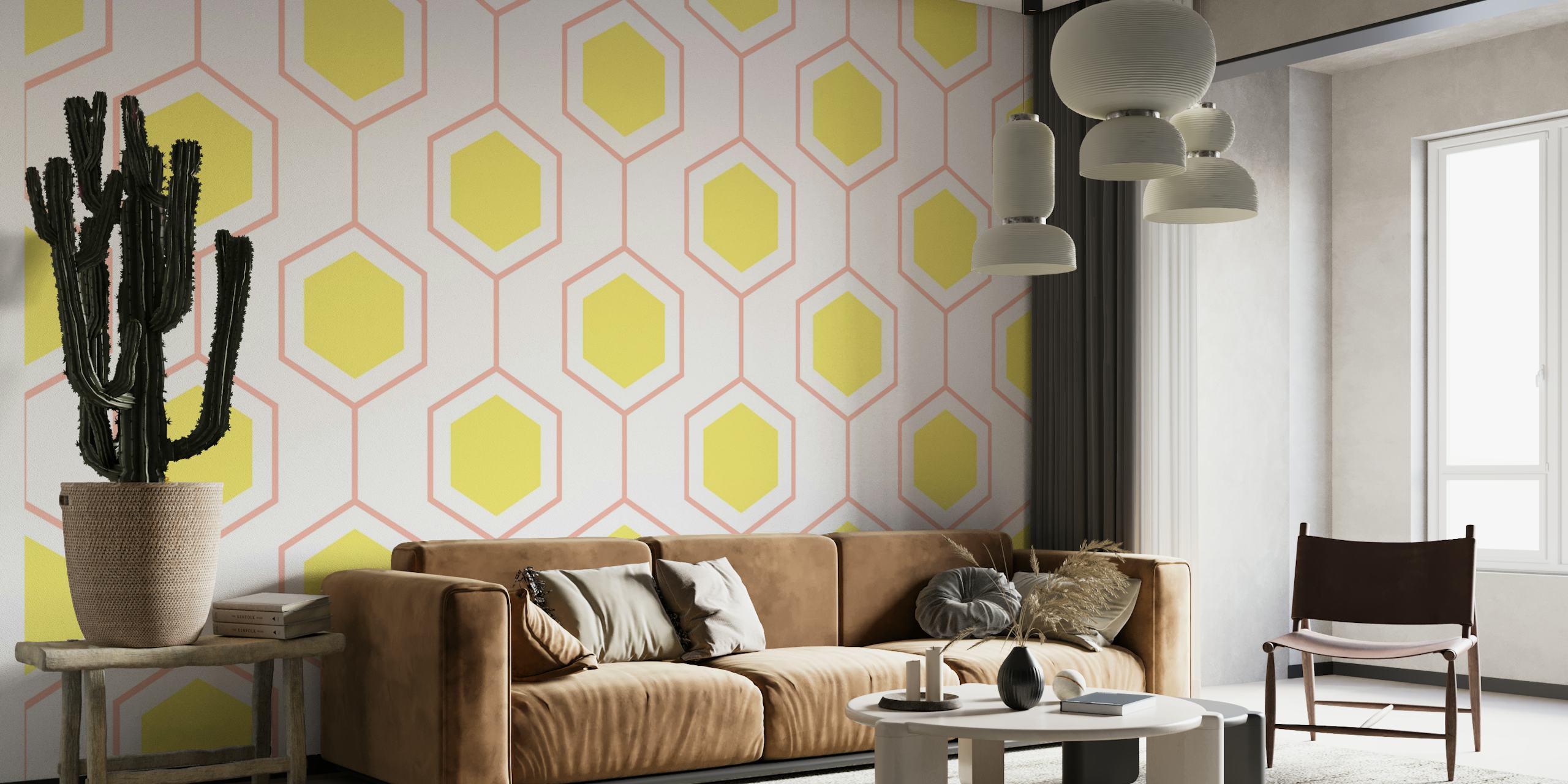 Hexagon abstract geometrical 3 wallpaper