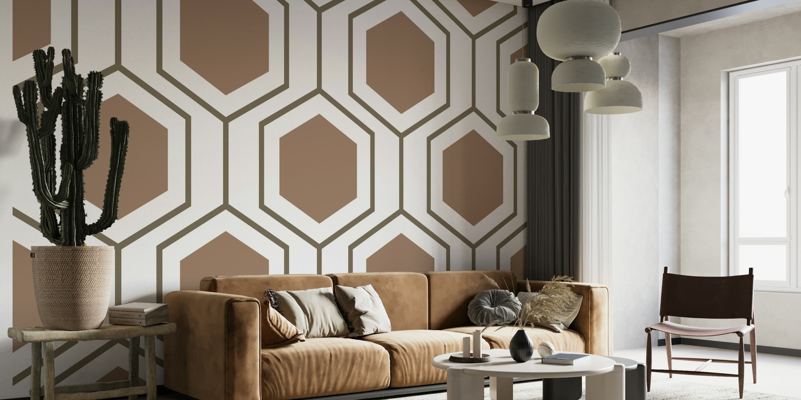 Hexagon abstract geometrical 7 wallpaper