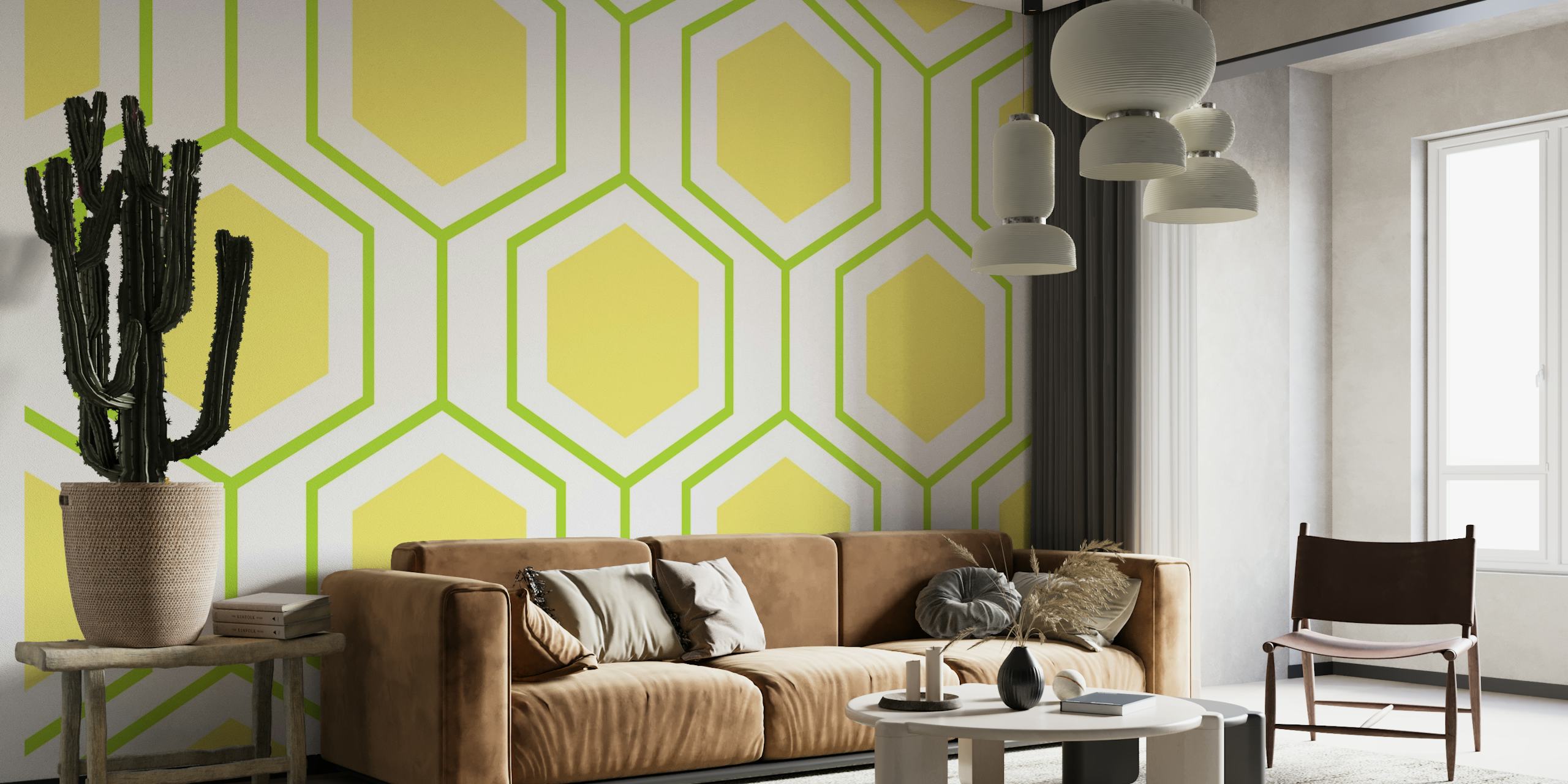 Hexagon abstract geometrical 9 wallpaper