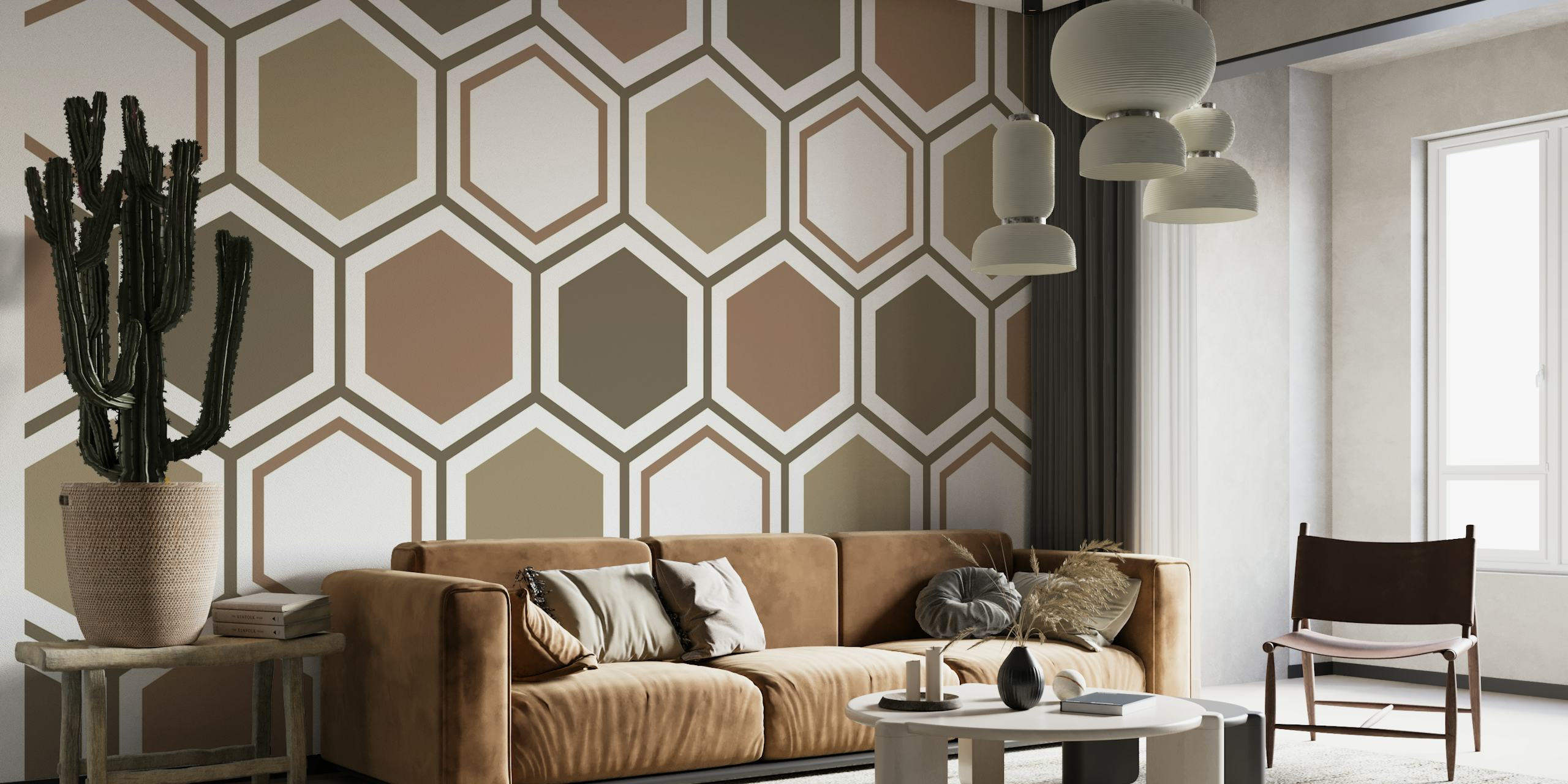 Hexagon abstract geometrical 5 wallpaper
