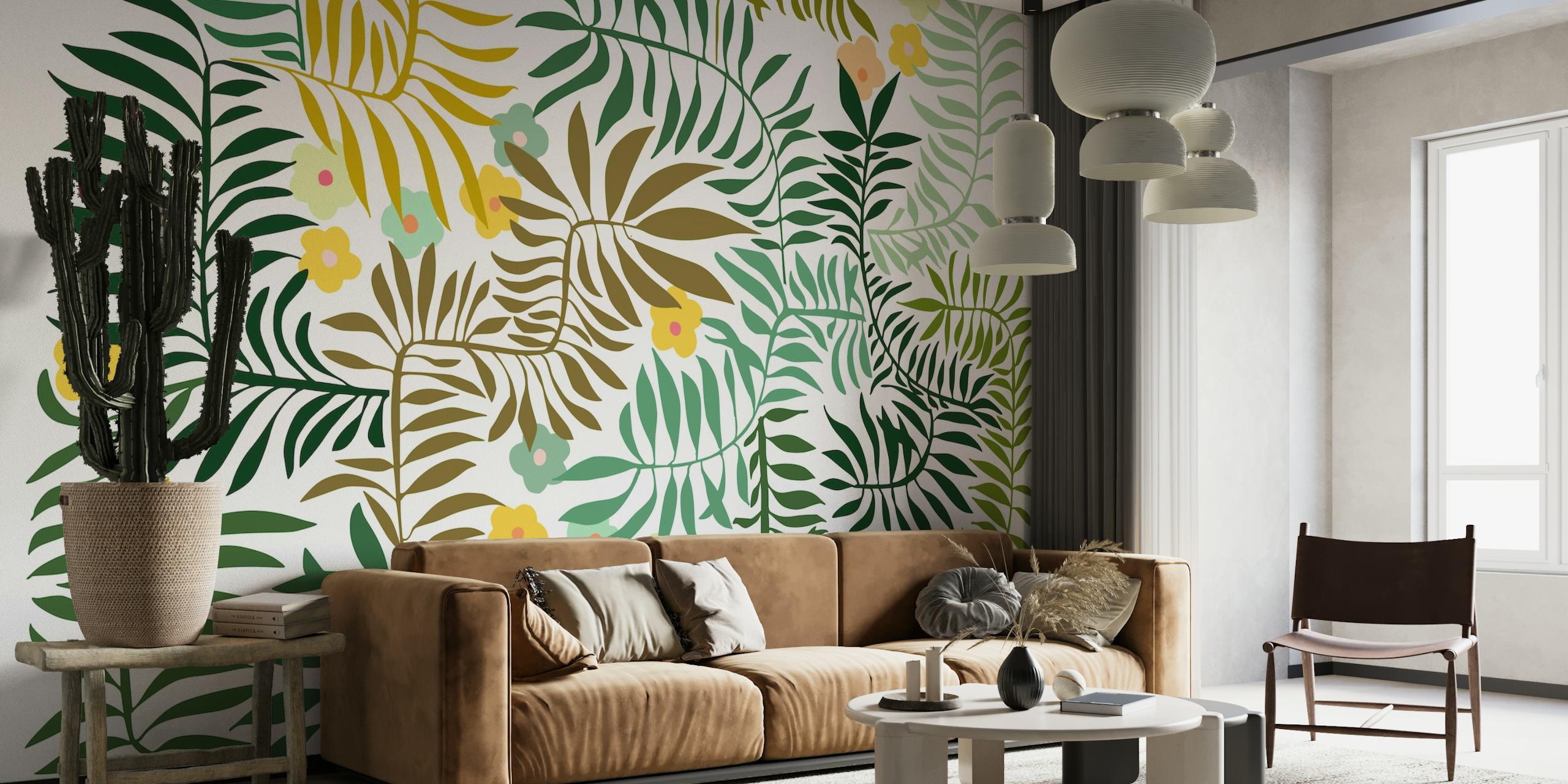 Little Palm Tree Leaves wallpaper