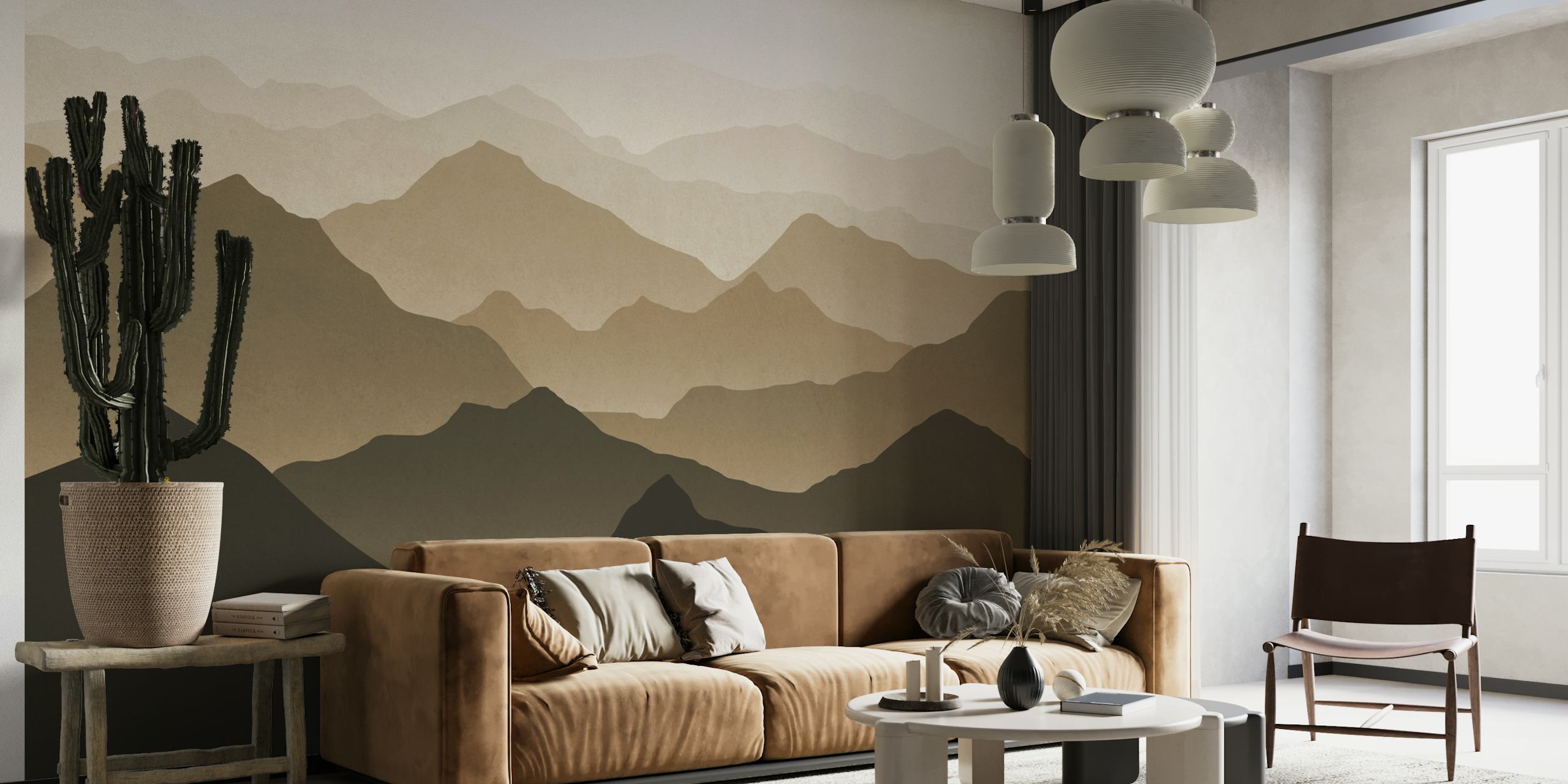 Brown mountains wallpaper