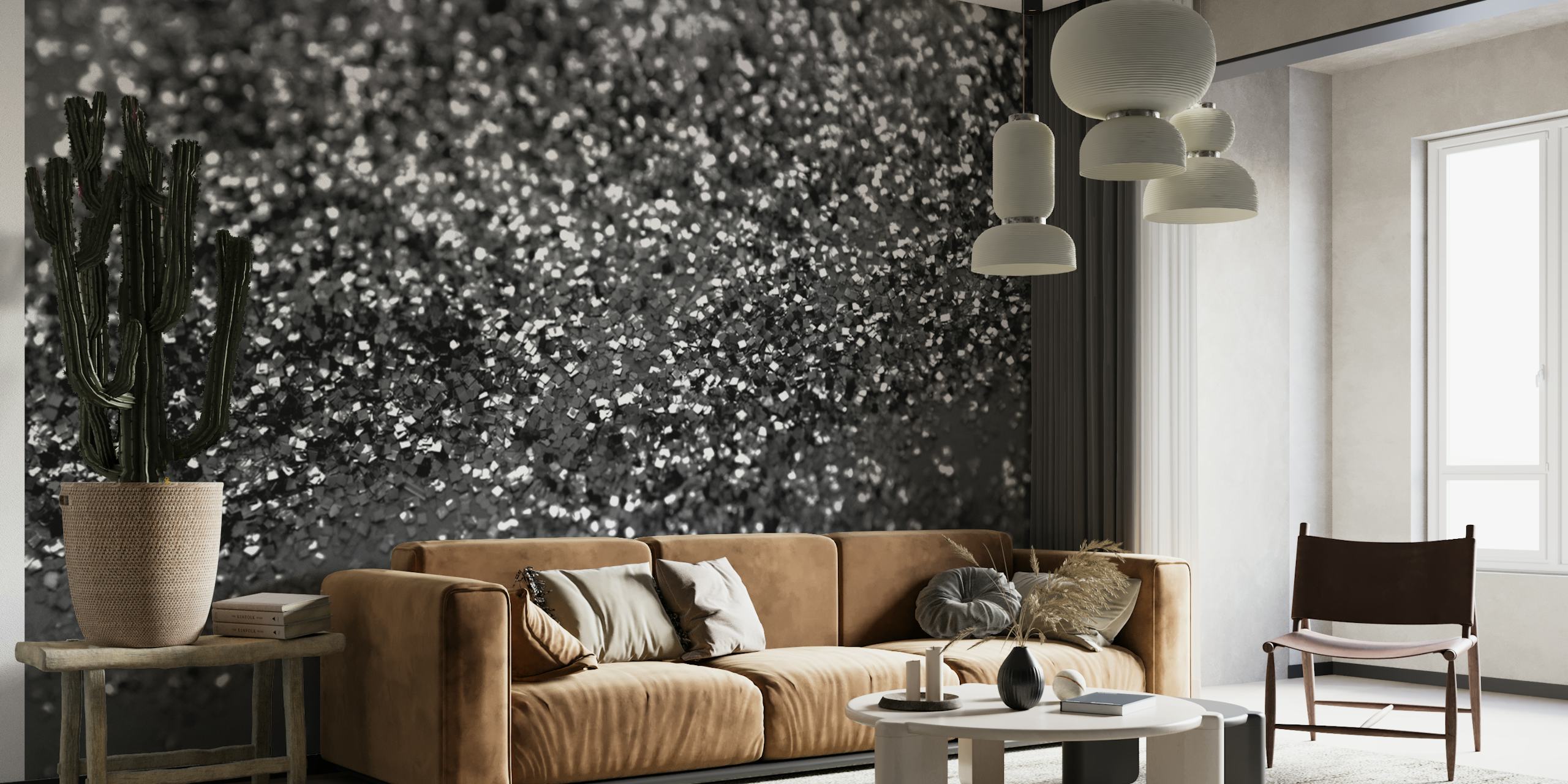 Gray Black Night Glitter 1 wallpaper