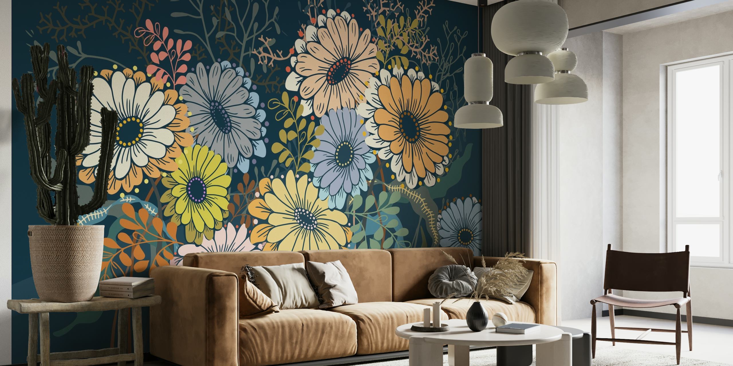 Good mood daisies wallpaper