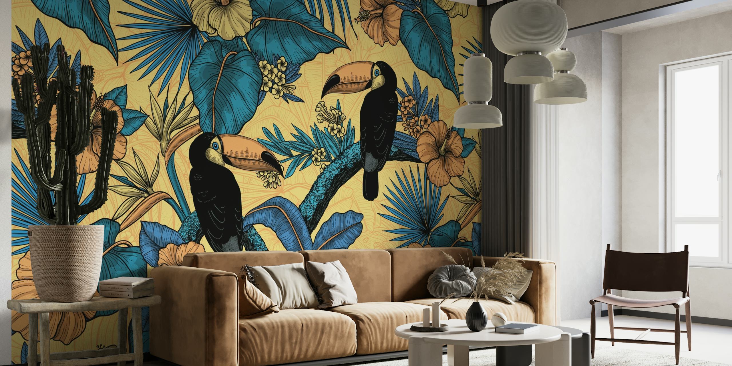 Toucan garden 3 wallpaper