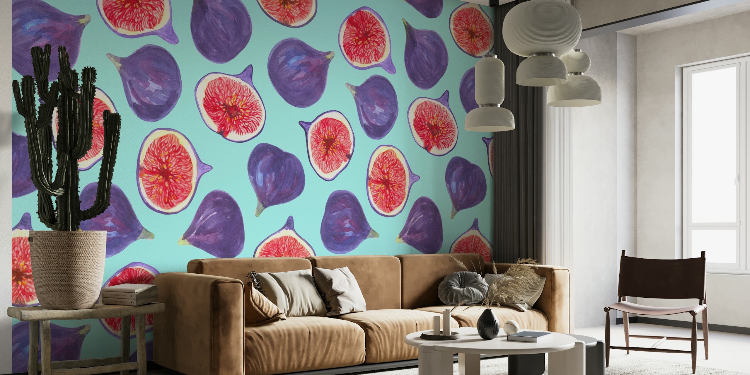 Figs and fig slices wallpaper