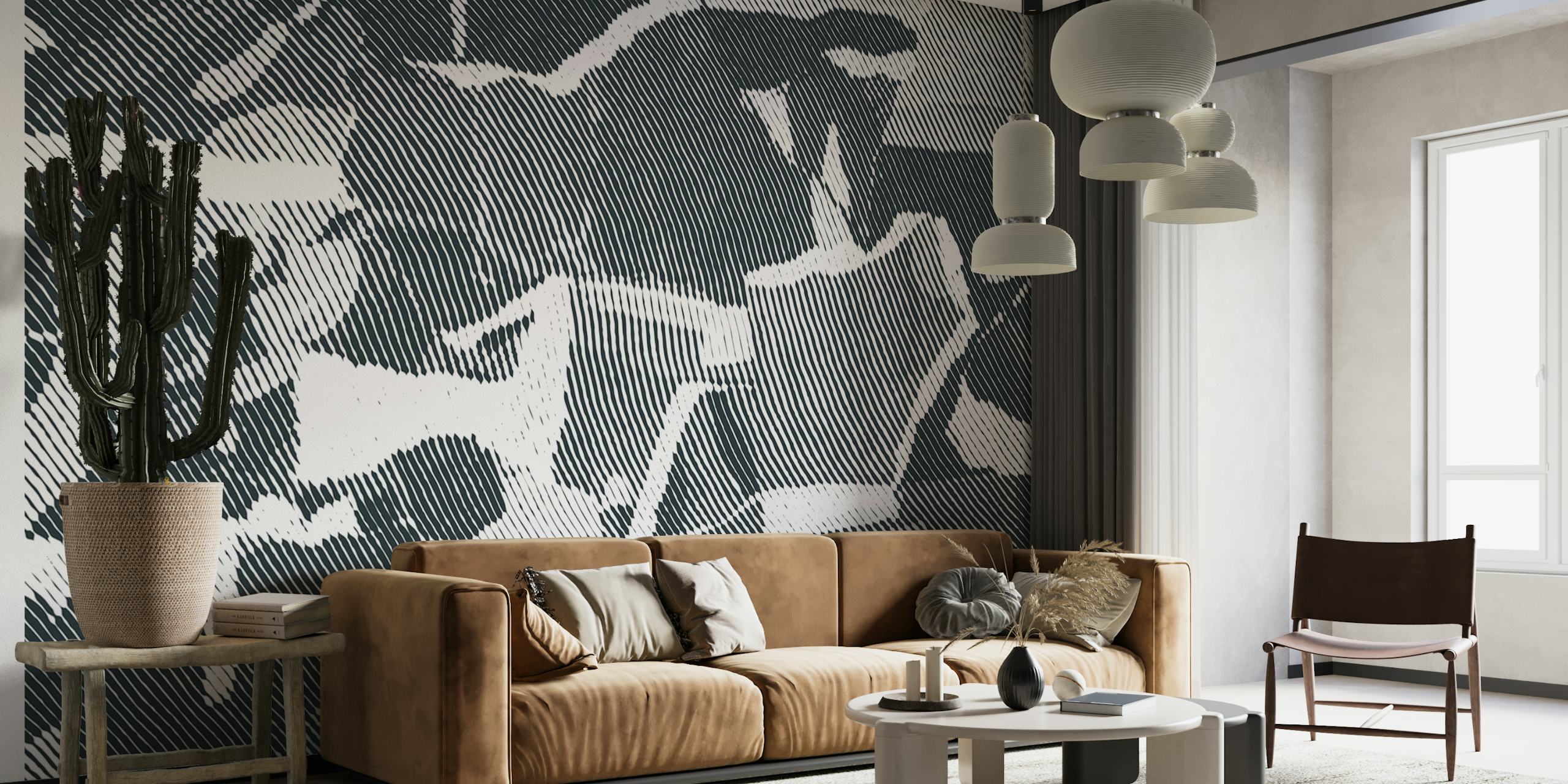 Abstract halftone wallpaper