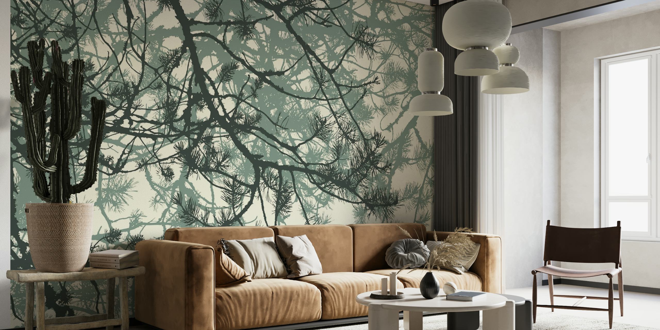 Pine branches wallpaper