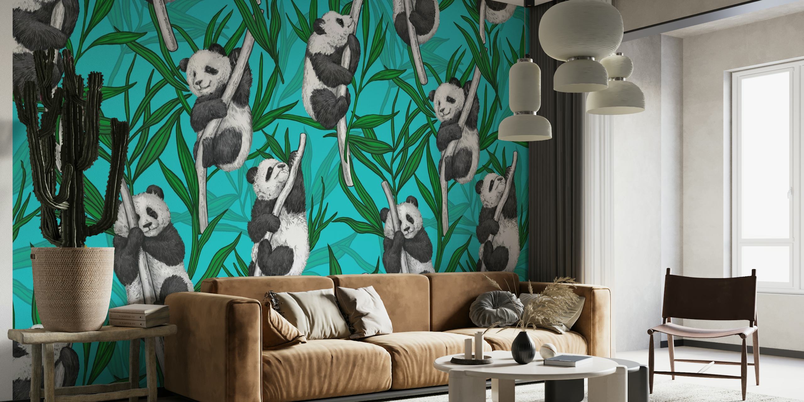 Panda cubs papiers peint