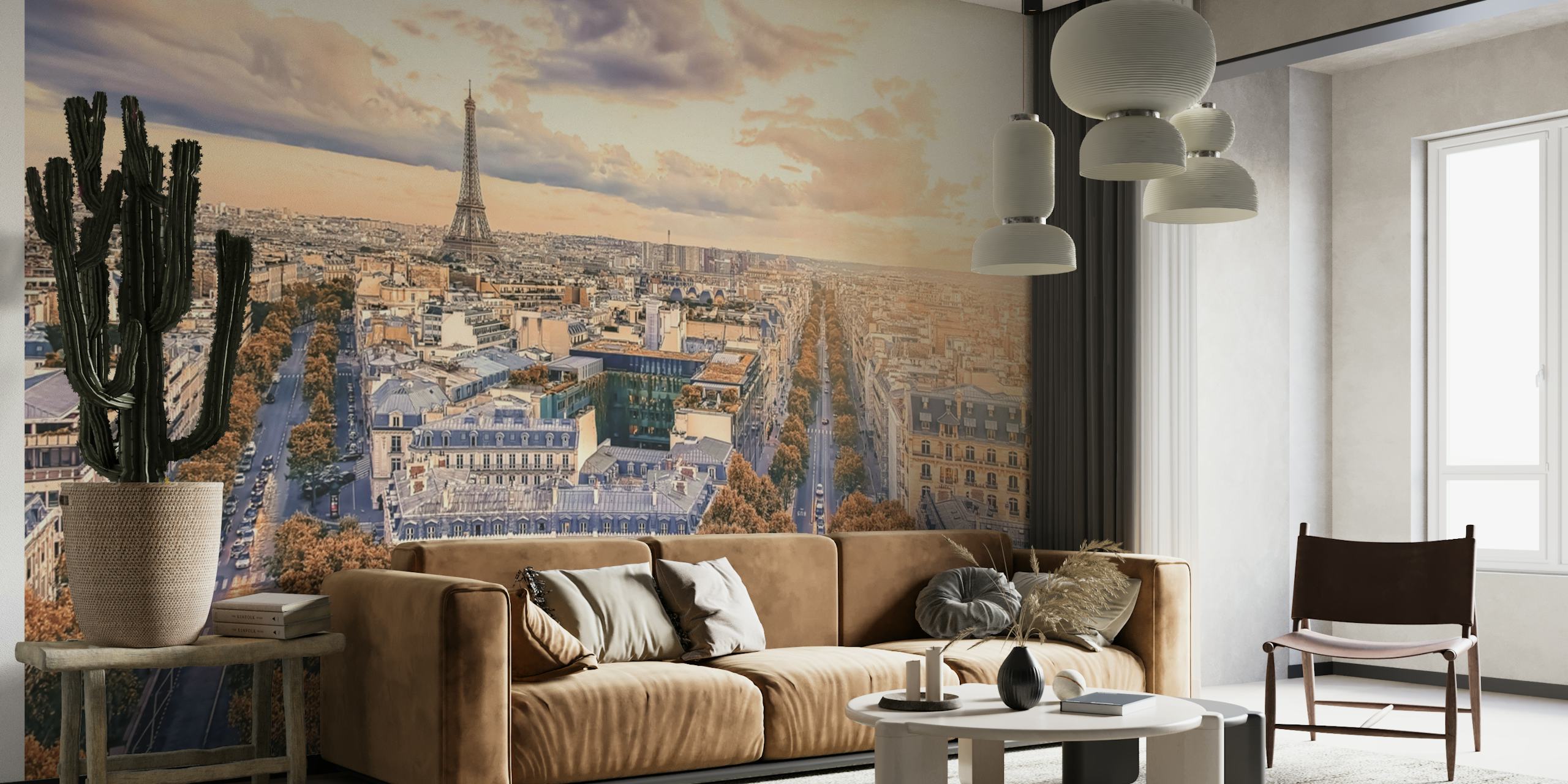 Paris sunset wallpaper
