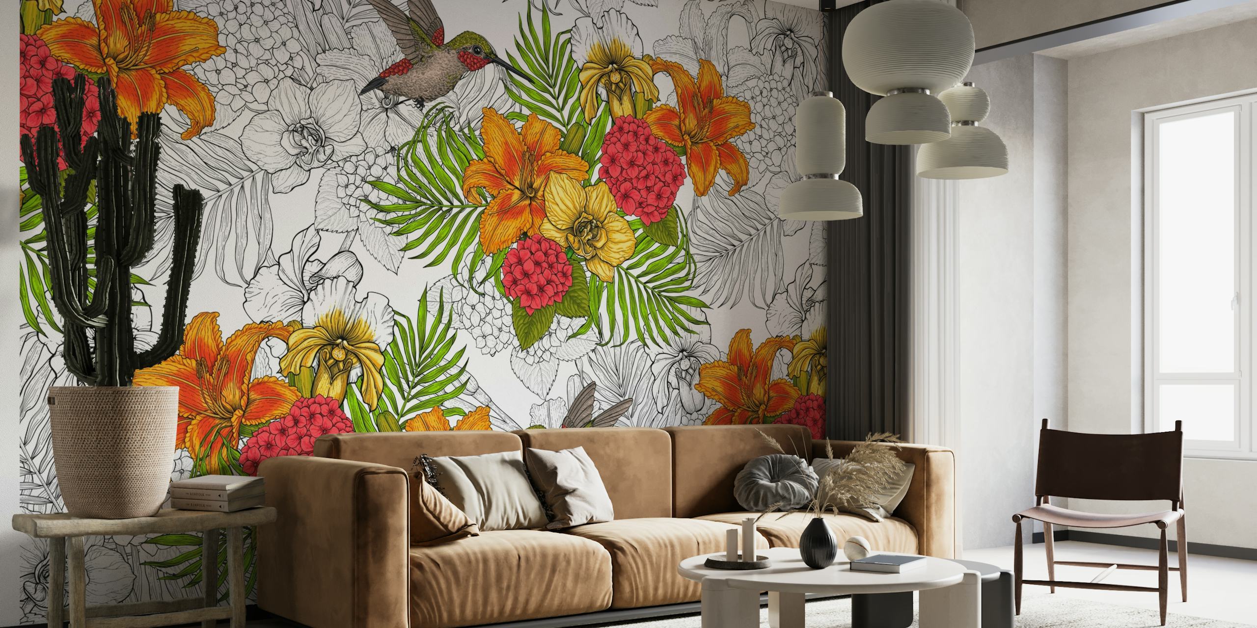 Tropical bouquet 2 wallpaper