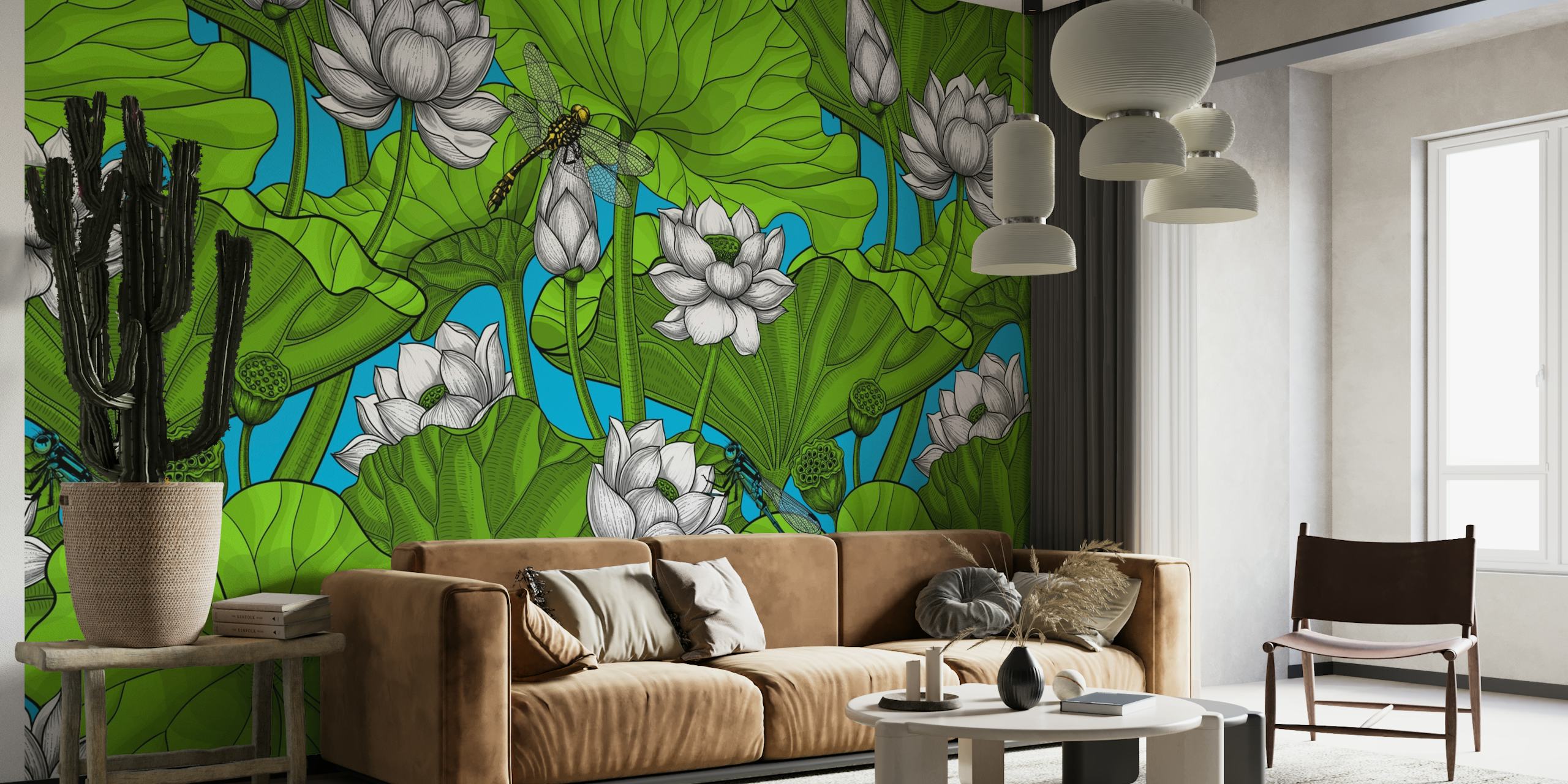 Lotus garden wallpaper