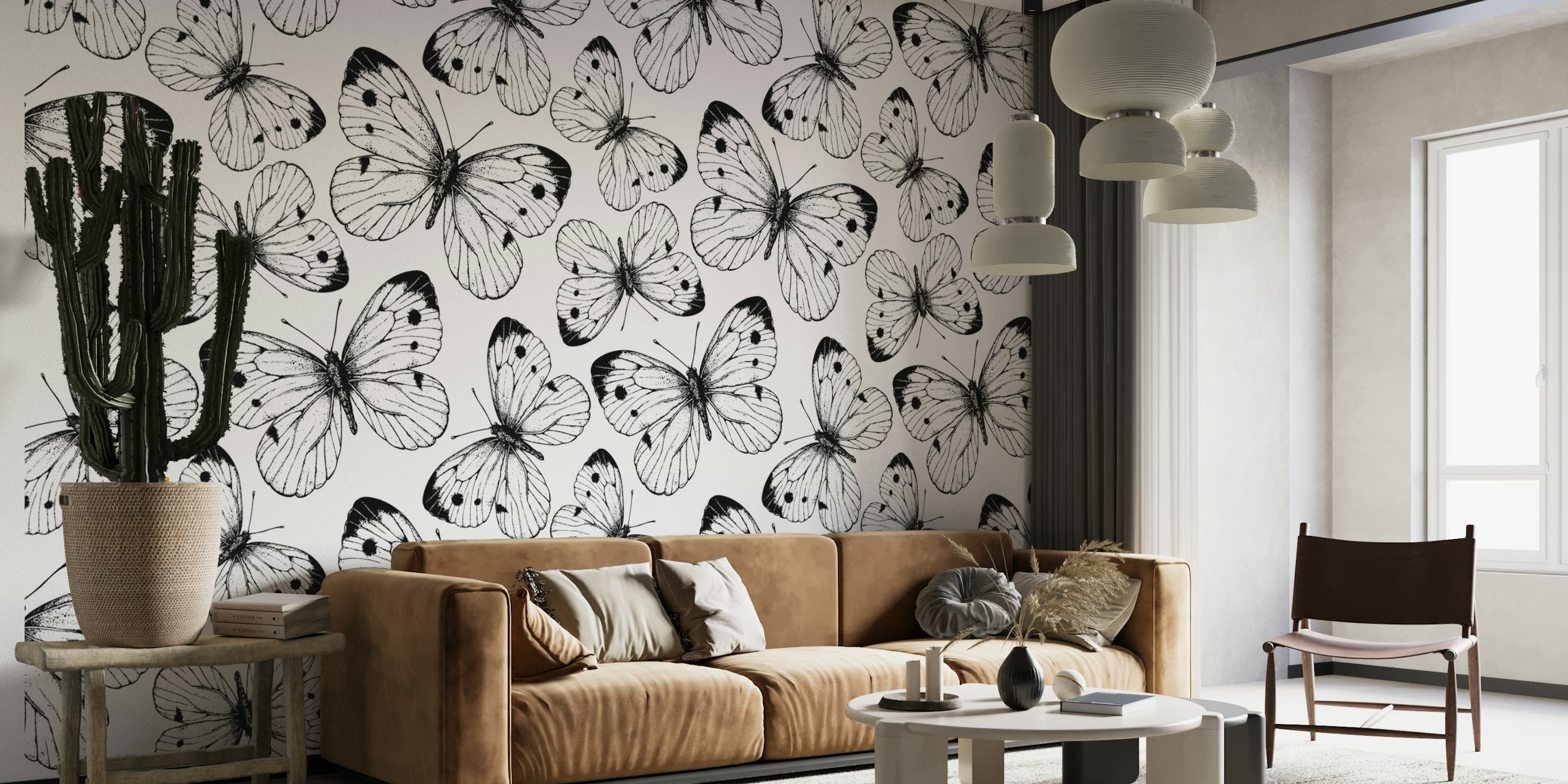 Cabbage butterfly pattern 3 wallpaper