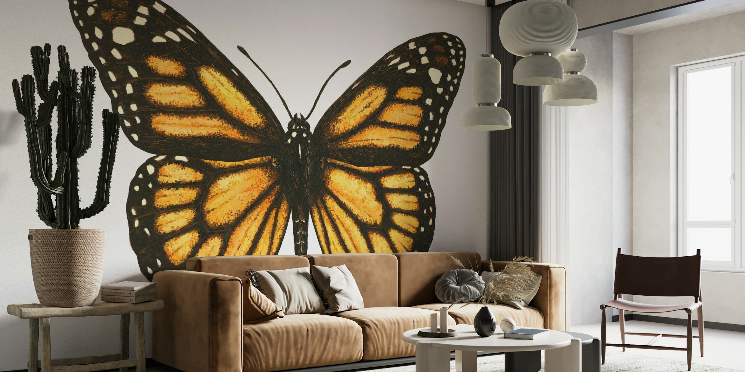 Monarch butterfly tapete