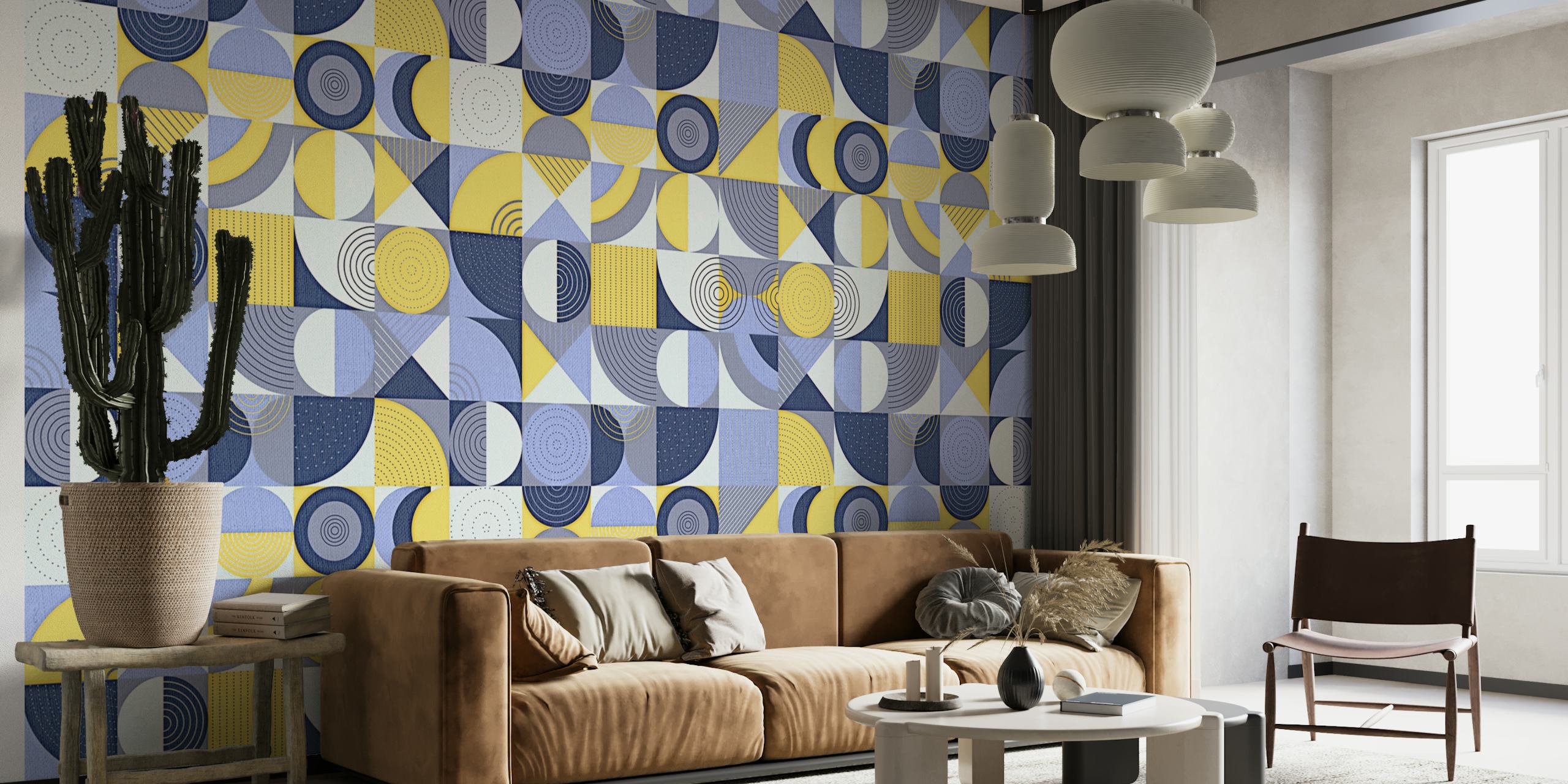 Imagem de alta qualidade do design Wallpaper Scandinavian Mid-Century da Happywall