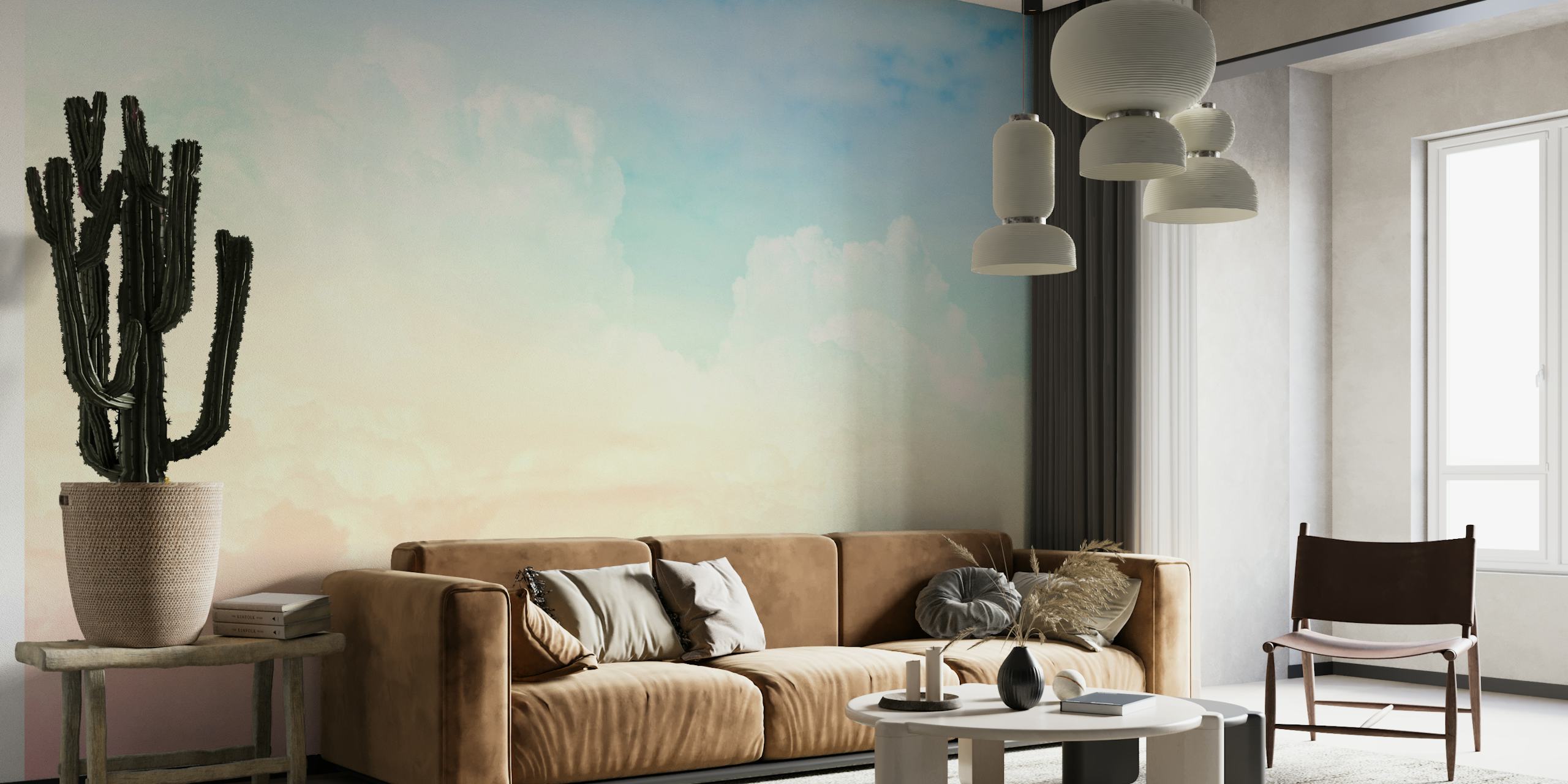 Pastel clouds IV wallpaper