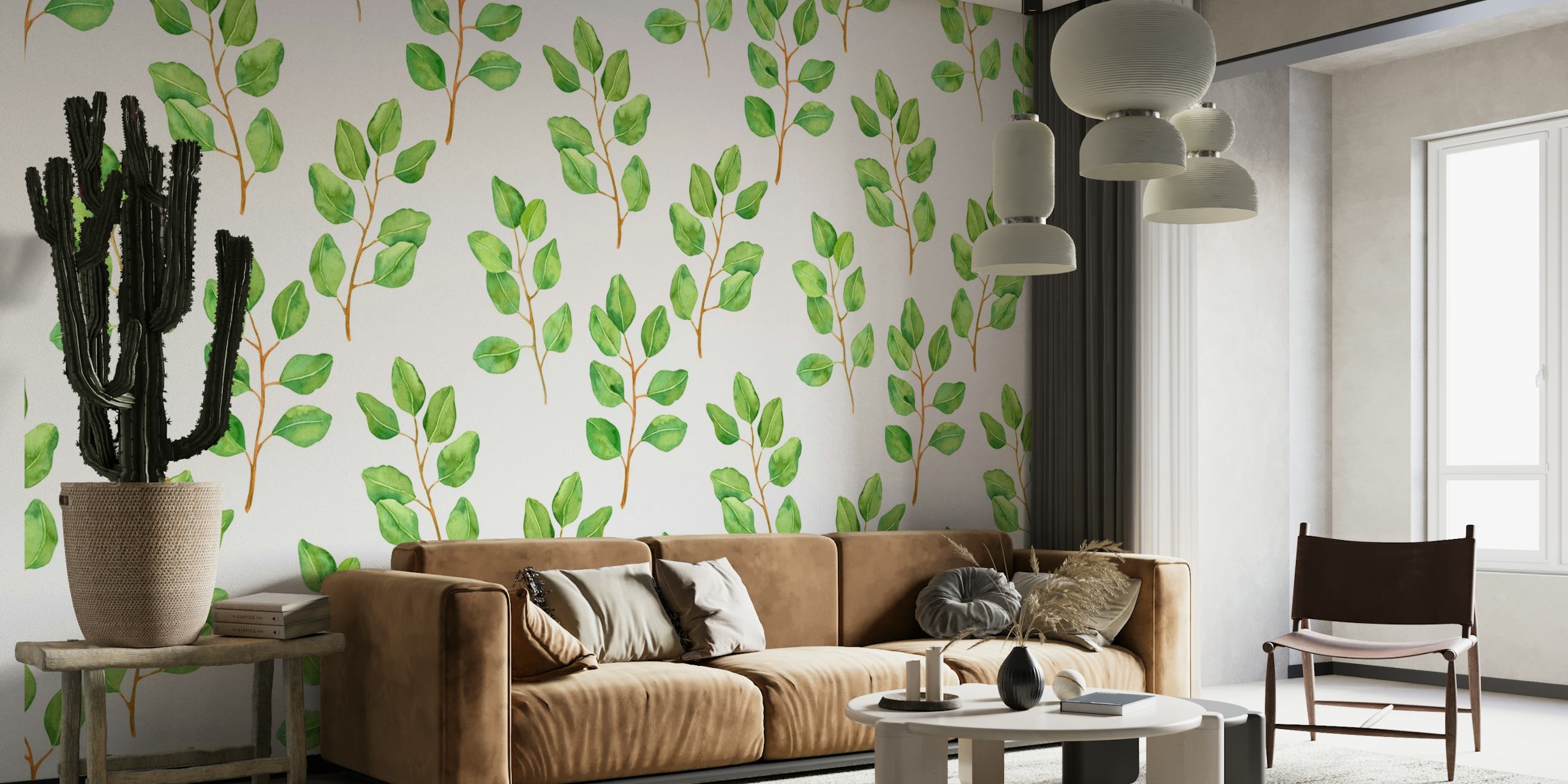 Eucalyptus watercolor 4 wallpaper