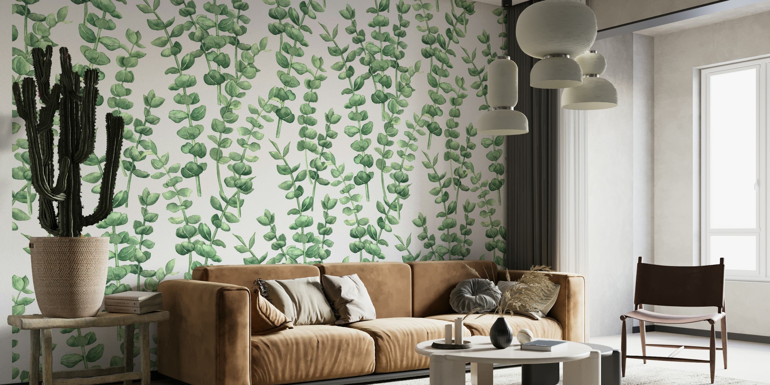 Eucalyptus watercolor 6 wallpaper