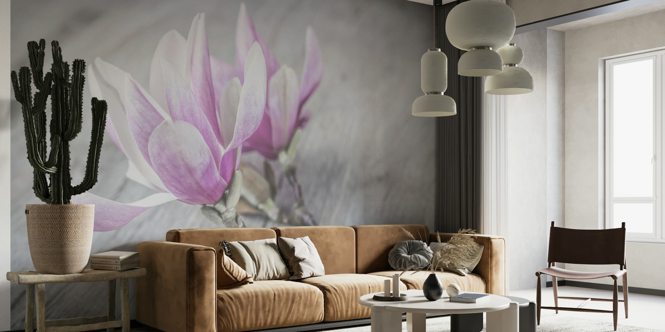 Σχεδίαση Pink και white magnolia flower