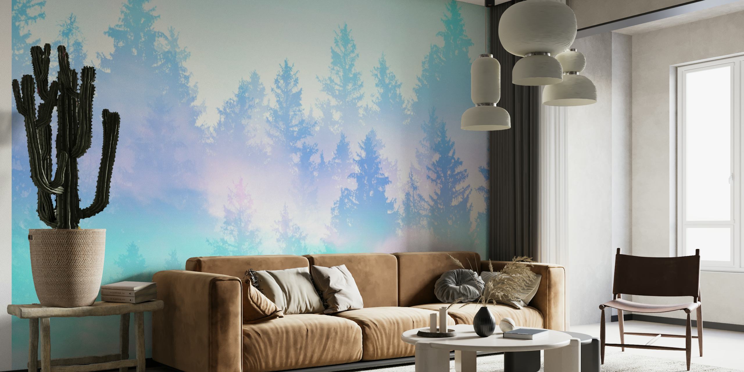Pastel Forest Dream 4 behang