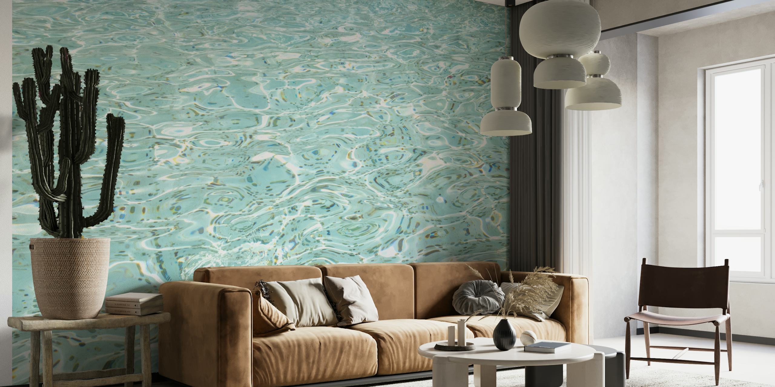 Coins in the Trevi Fountain wallpaper in a room