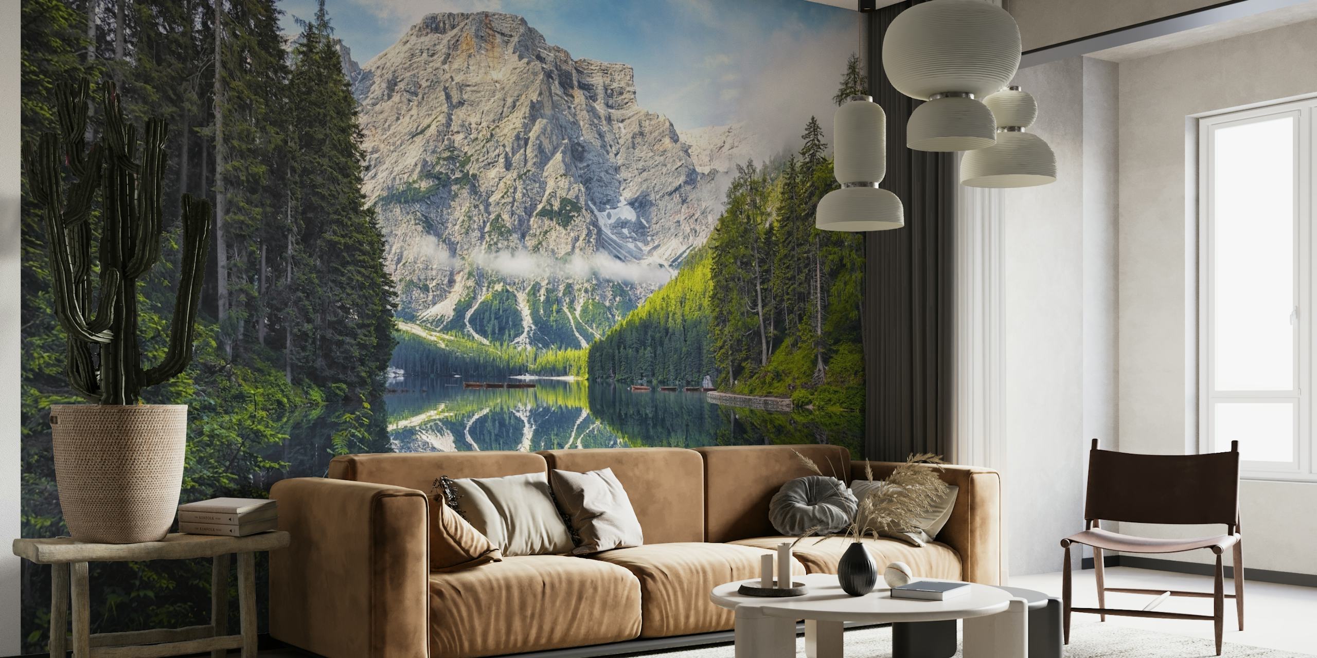 Lago di Braies wallpaper
