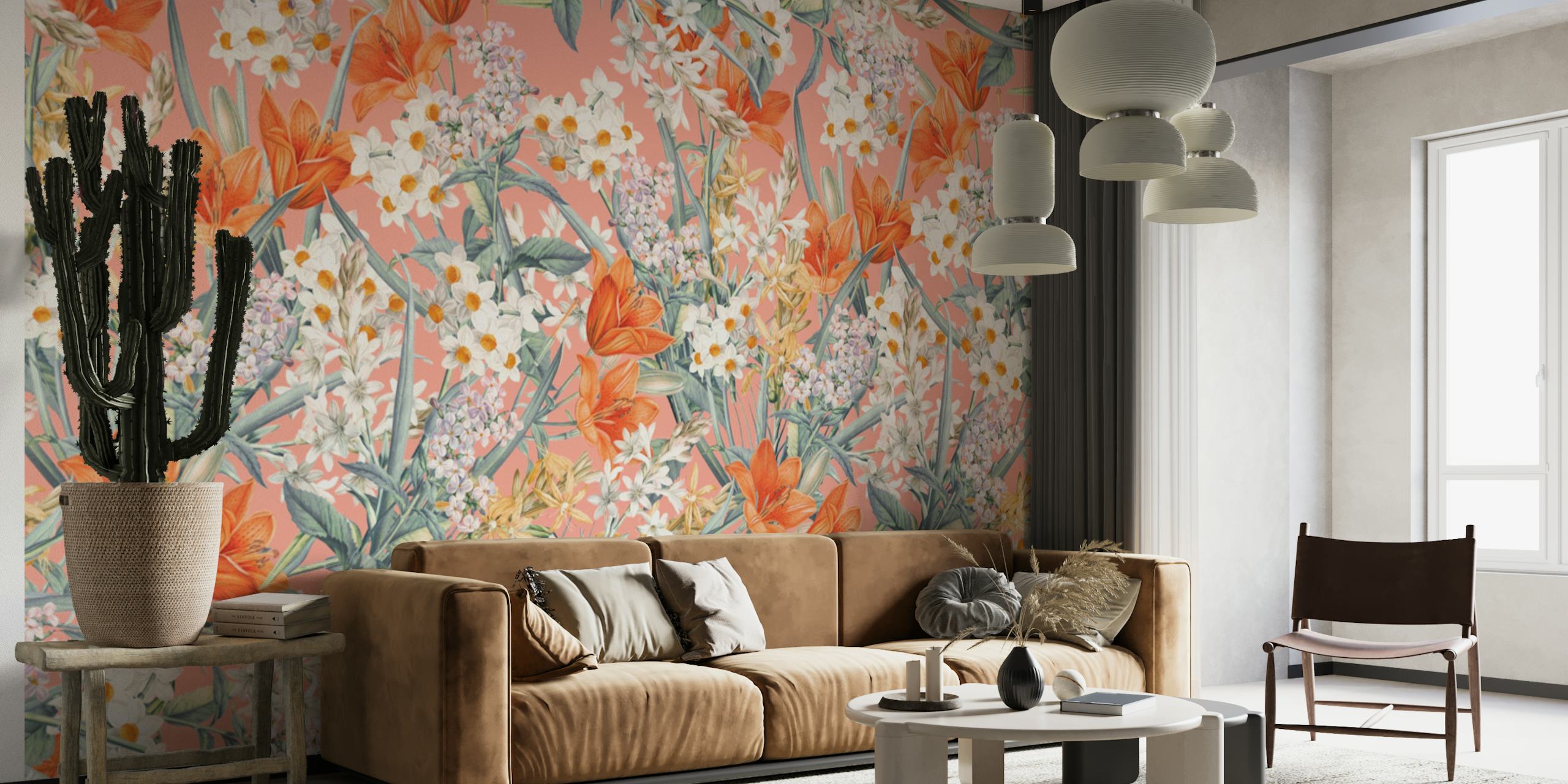 carta da parati Flower Vintage Garden IV nella stanza