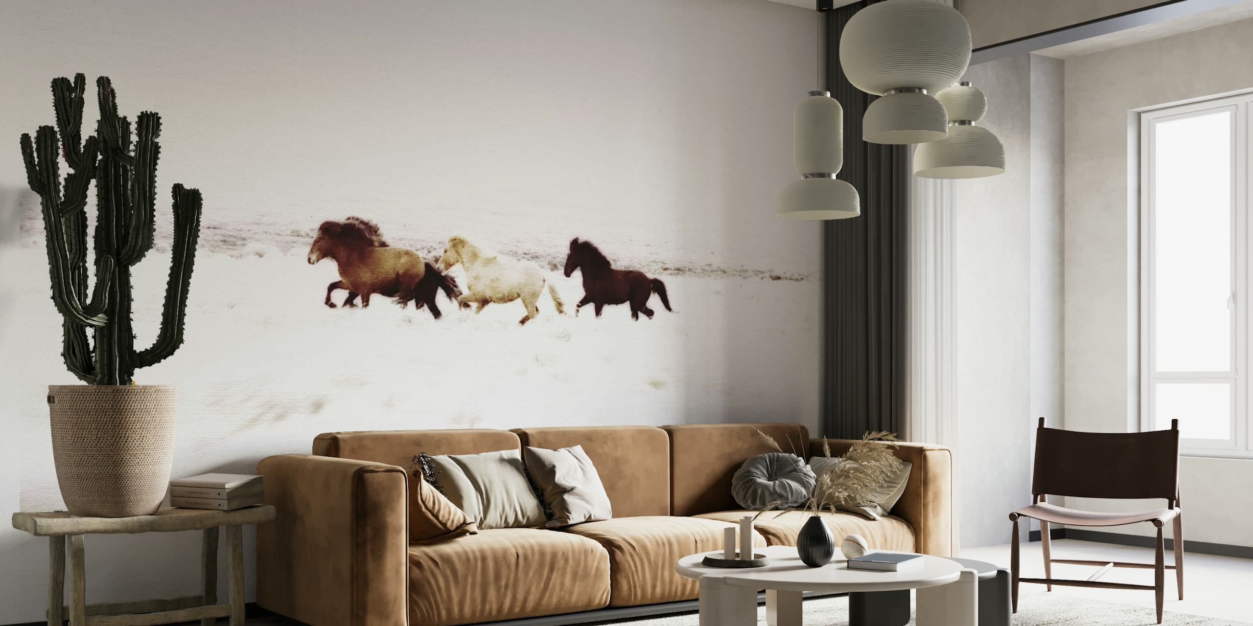 Wild Horses Iceland 8 papel de parede