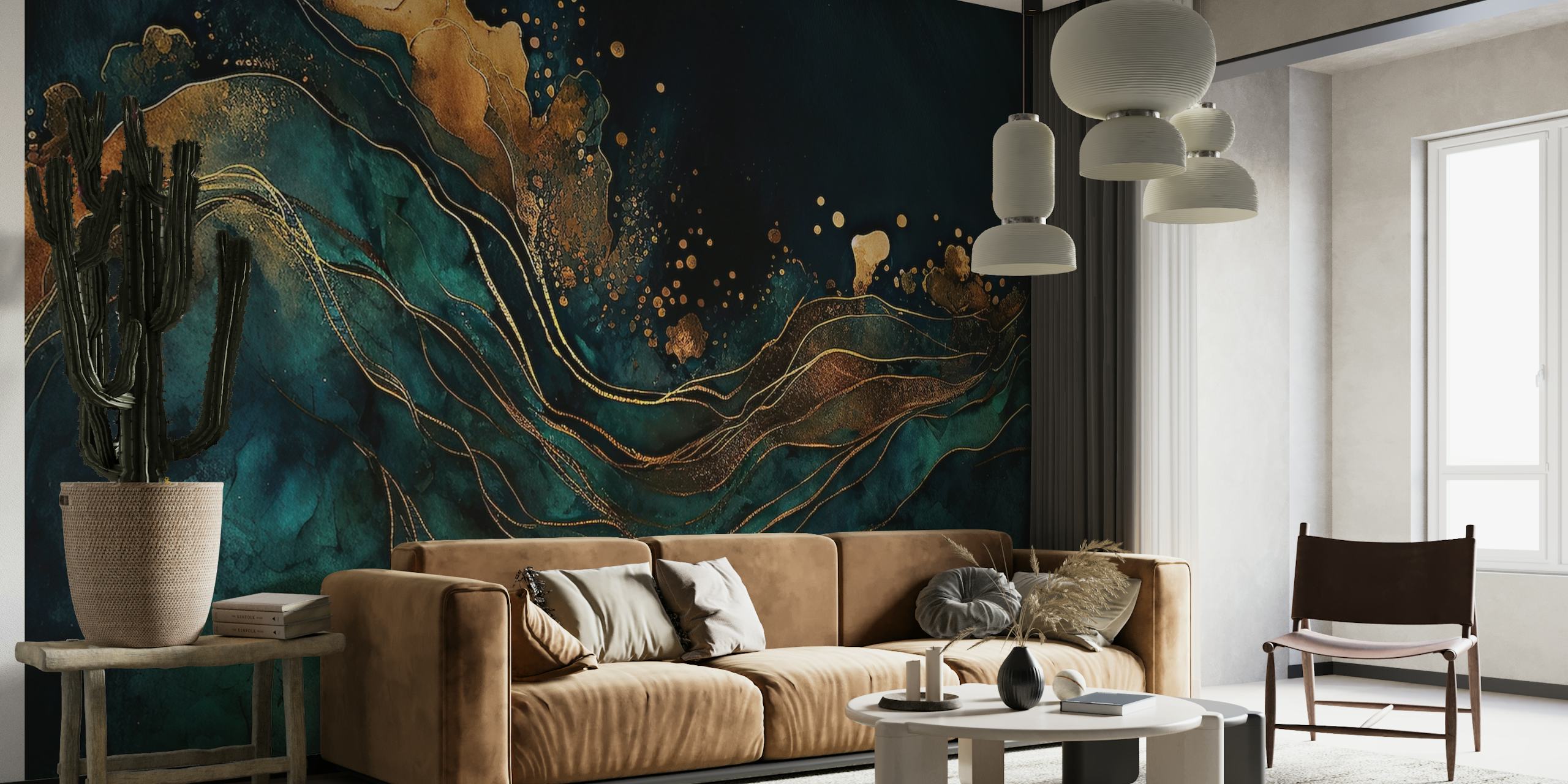 Wild Moody Night Ocean wallpaper
