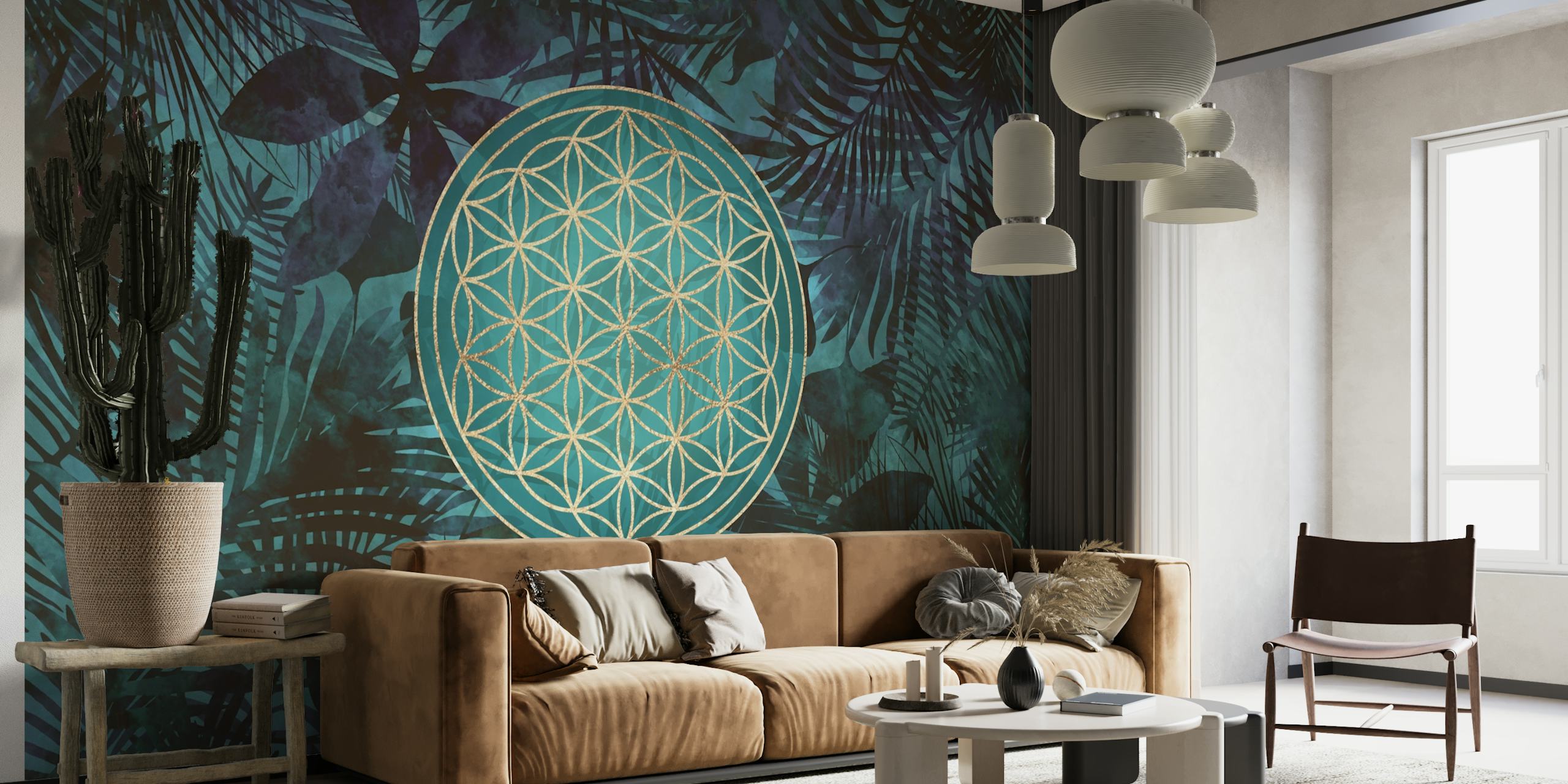 Flower Of Life Exotic Jungle behang
