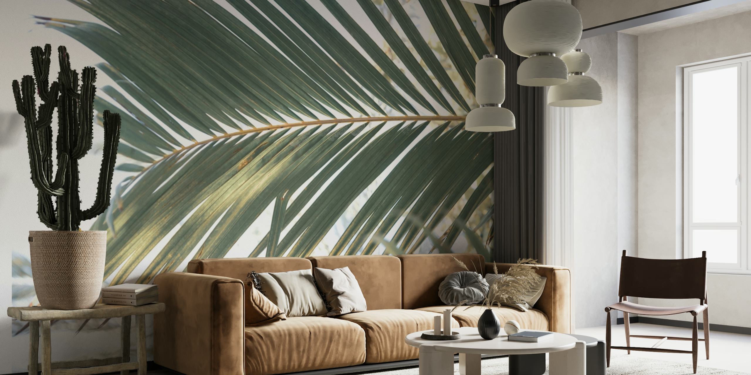 Sun Kissed Palm Leaf 1 wallpaper