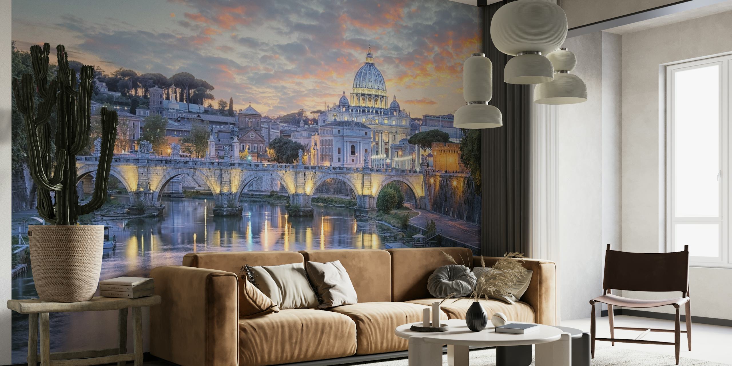 Rome at sunset wallpaper