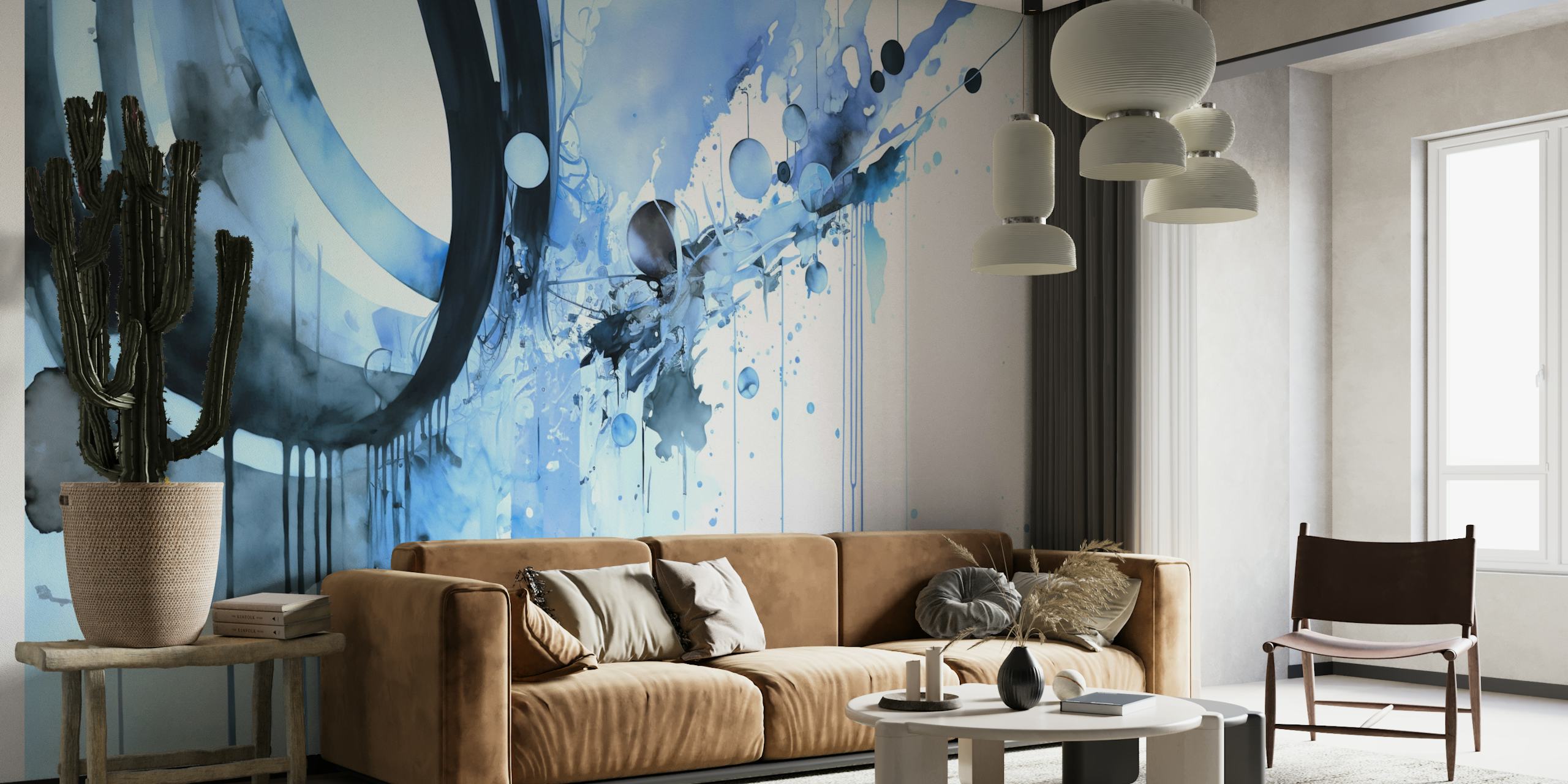 Blue Art Explosion wallpaper