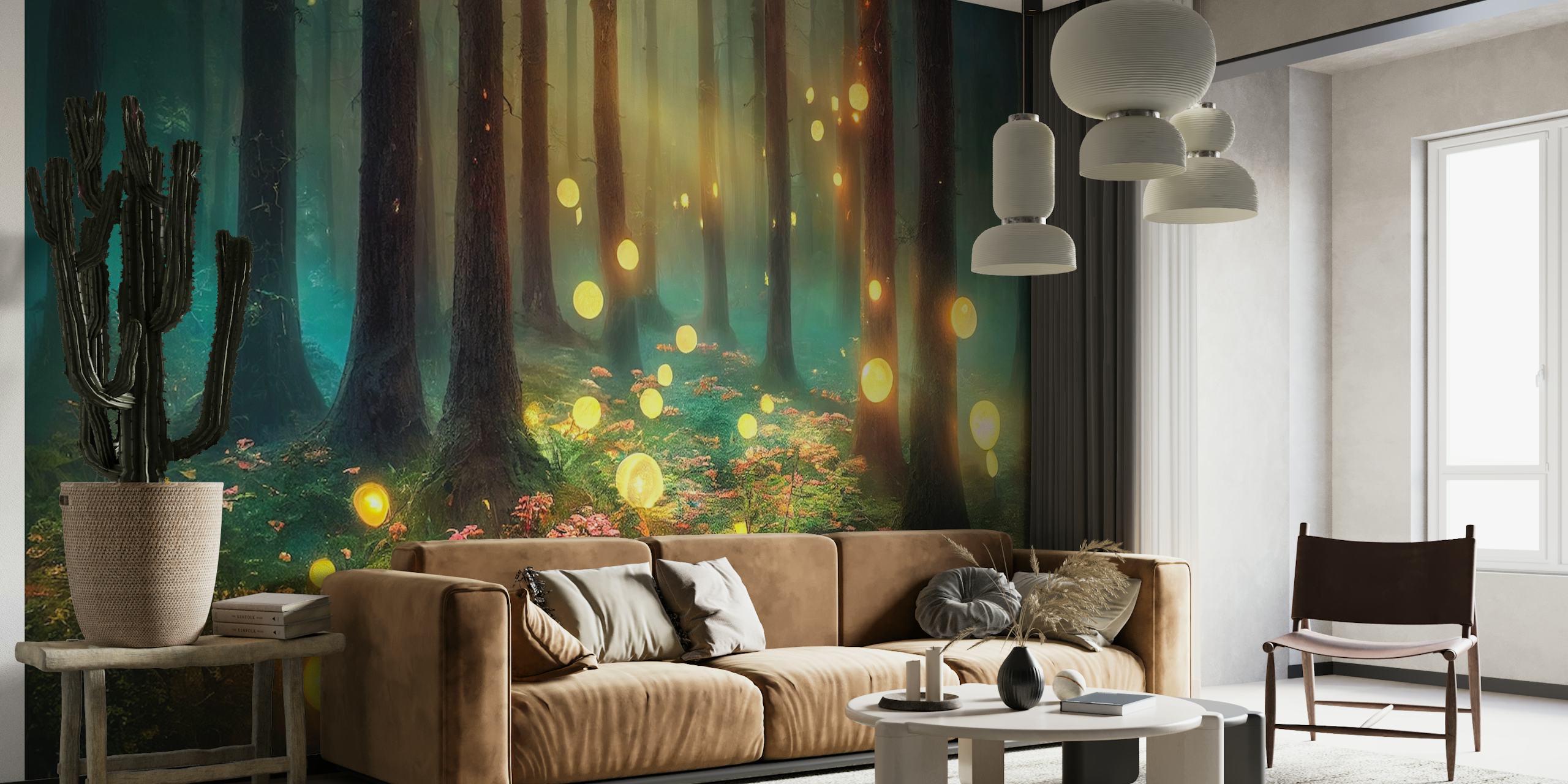 Magical mystical forest wallpaper