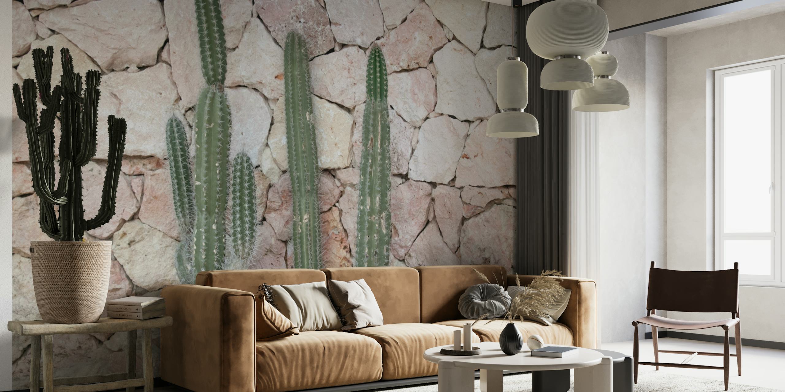 Cacti Geo Dream 1 papel de parede