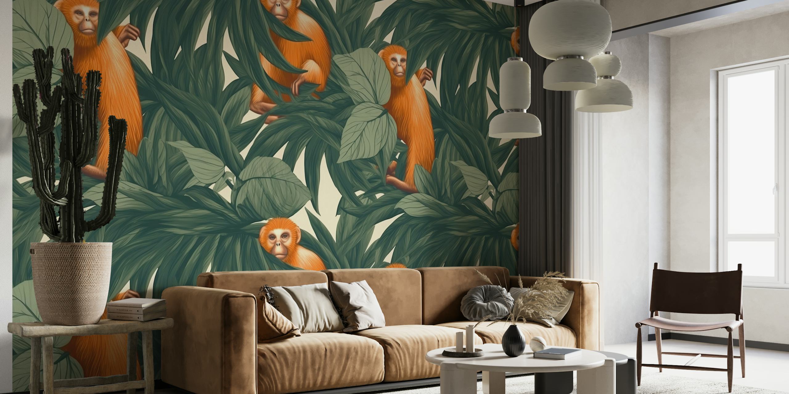 Orange Monkeys wallpaper