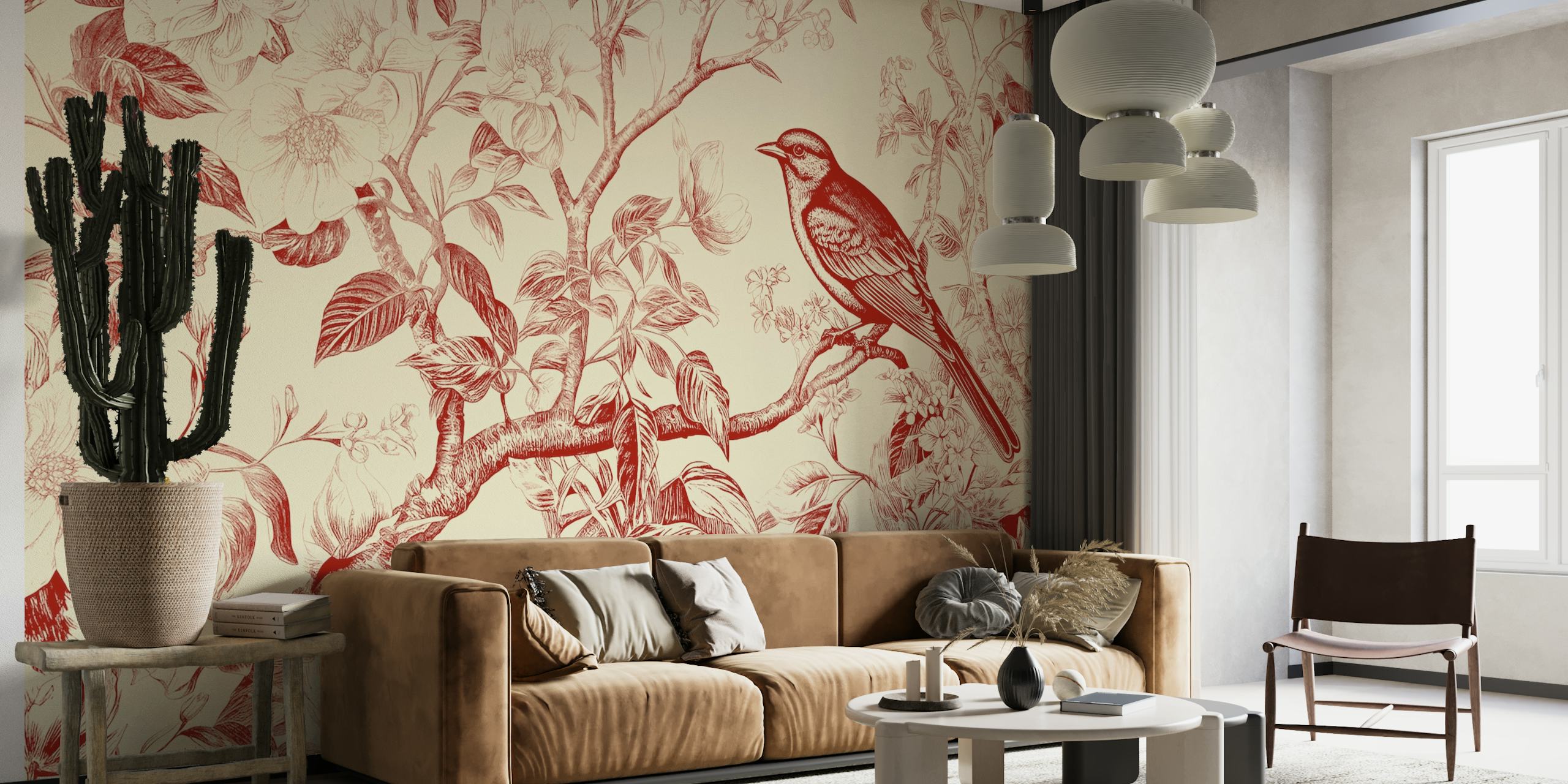 Classic Red Bird wallpaper