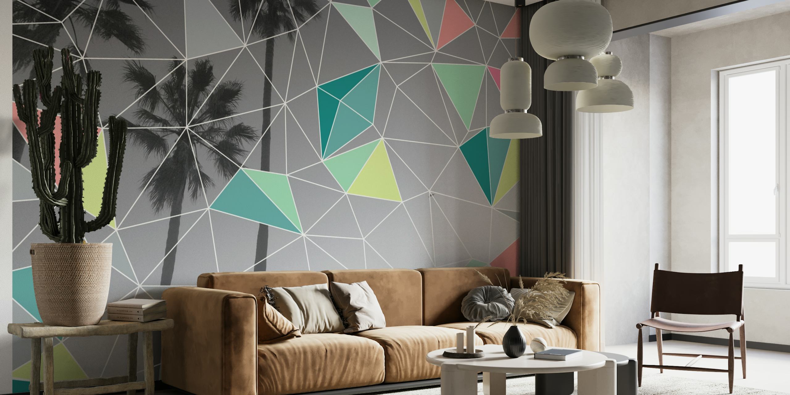 Geometric Palm wallpaper