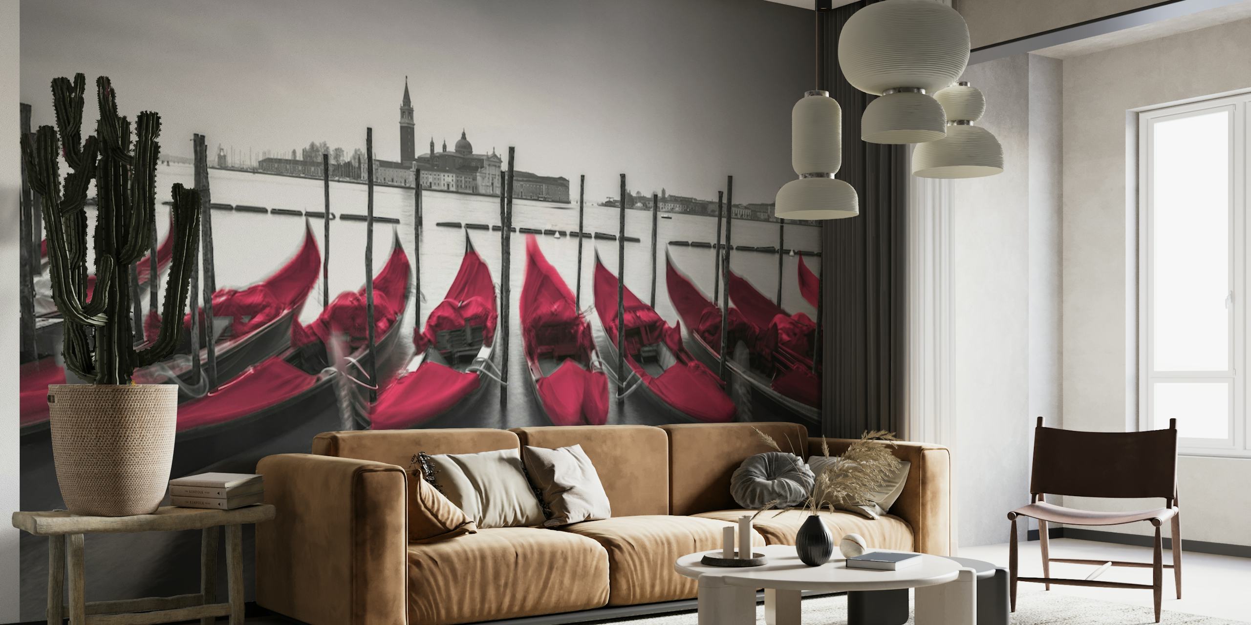 Gondolas of Venice behang