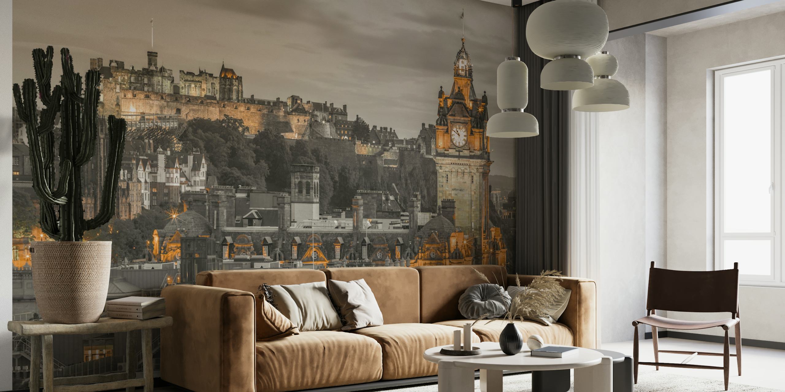 Tapeta Edinburgh Castle i The Balmoral Hotel