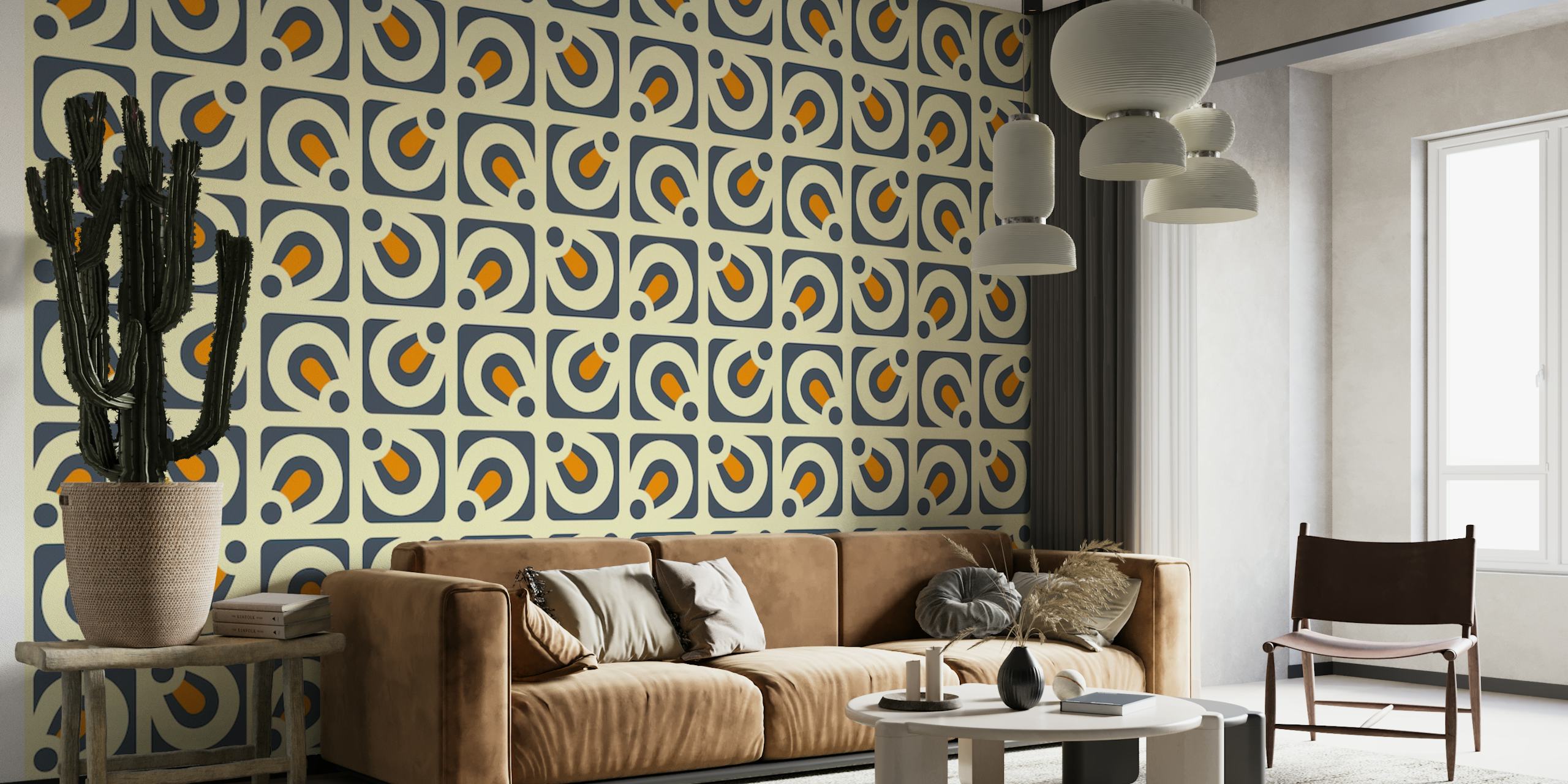 2147 Abstract retro pattern wallpaper