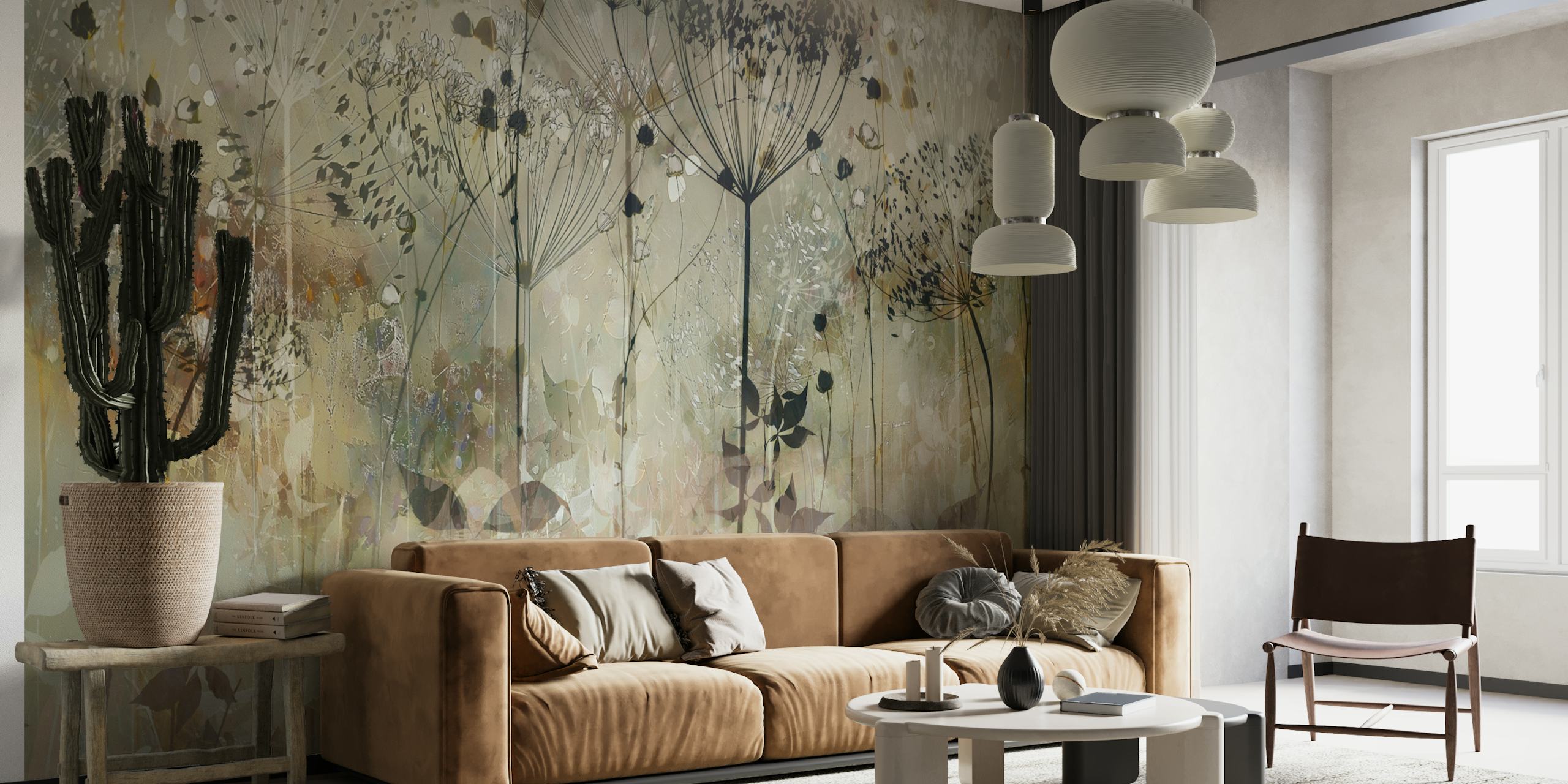 Blomsterdesign med høstfarger